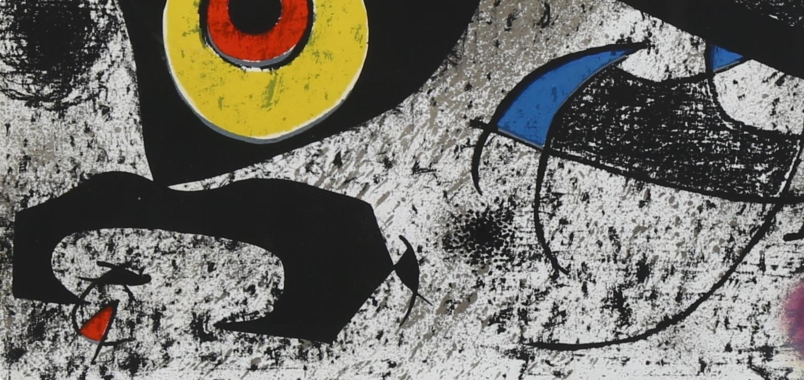 Miró, Composition (Mourlot 868), Hommage à Miró, XXe Siècle (after) - Surrealist Print by Joan Miró