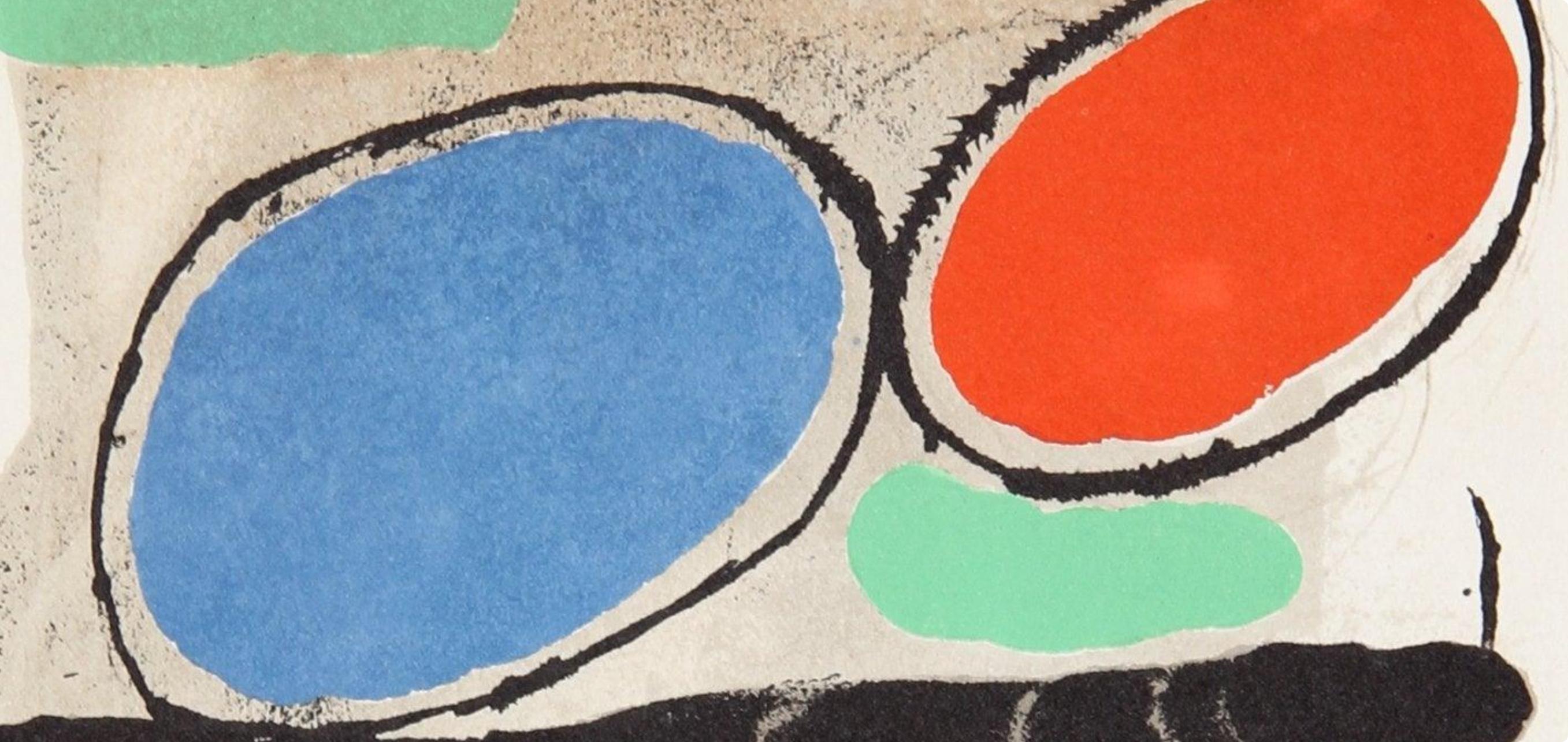 Miró, Composición (Mourlot 872-881; Cramer 164), El tapís de Tarragona (después) - Print de Joan Miró