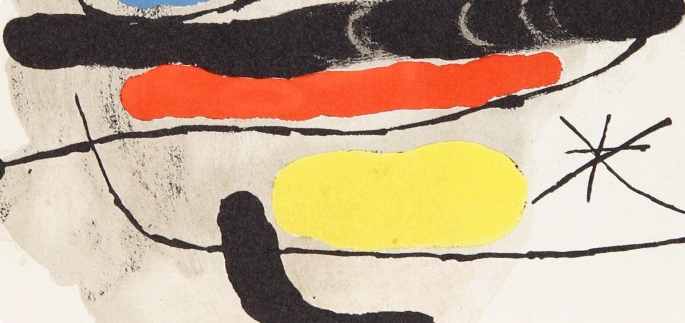Miró, Composición (Mourlot 872-881; Cramer 164), El tapís de Tarragona (después) - Print Moderno de Joan Miró