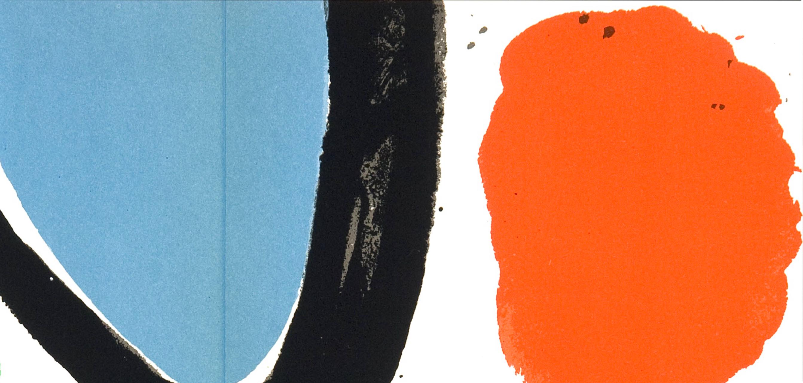 Miró, Composition (Mourlot 872-881 ; Cramer 164), El tapís de Tarragona (d'après) - Noir Landscape Print par Joan Miró