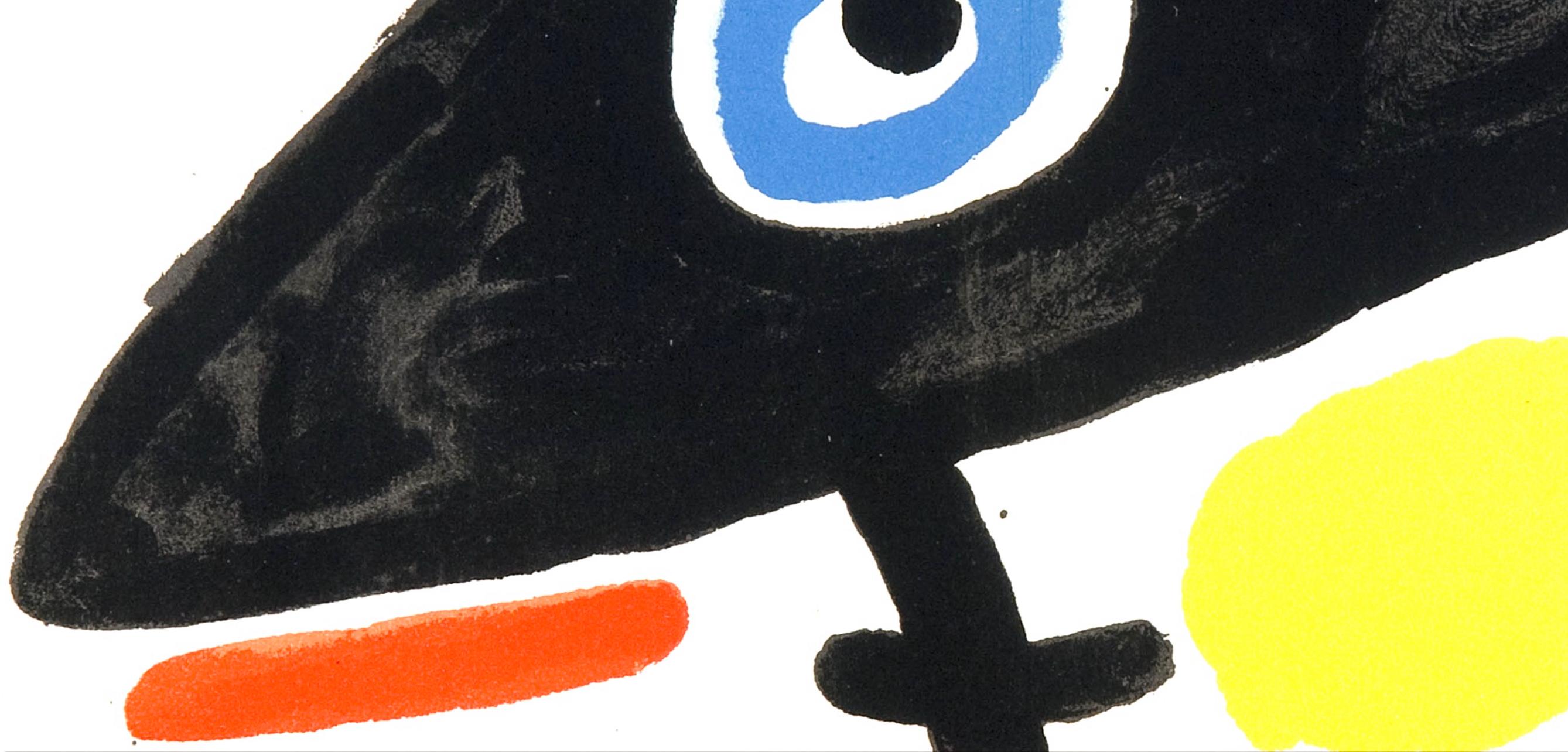 Miró, Composition (Mourlot 872-881; Cramer 164), El tapís de Tarragona (after) - Black Landscape Print by Joan Miró