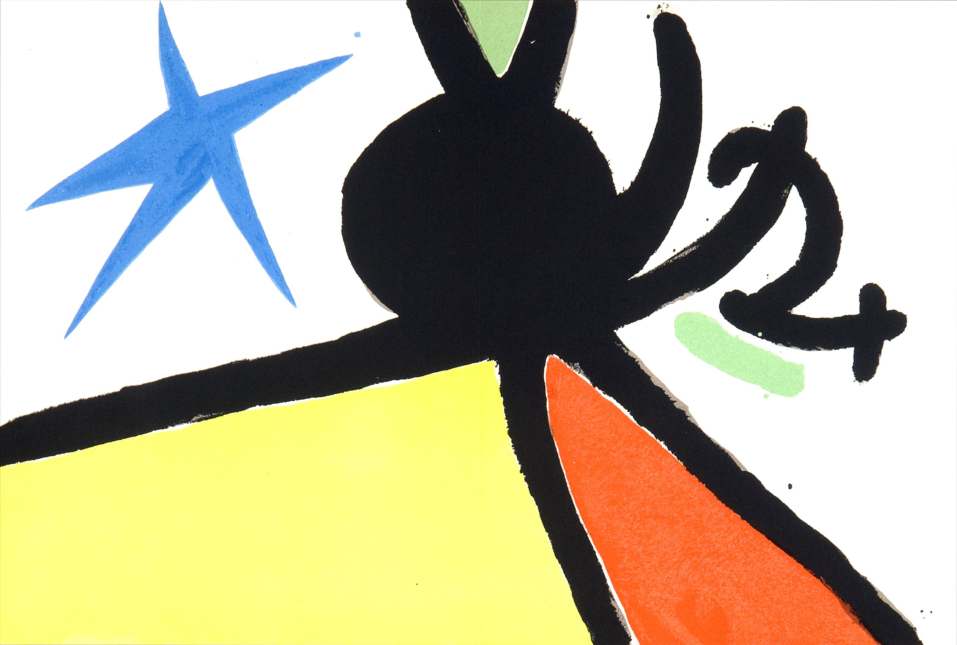 Joan Miró Landscape Print - Miró, Composition (Mourlot 872-881; Cramer 164), El tapís de Tarragona (after)