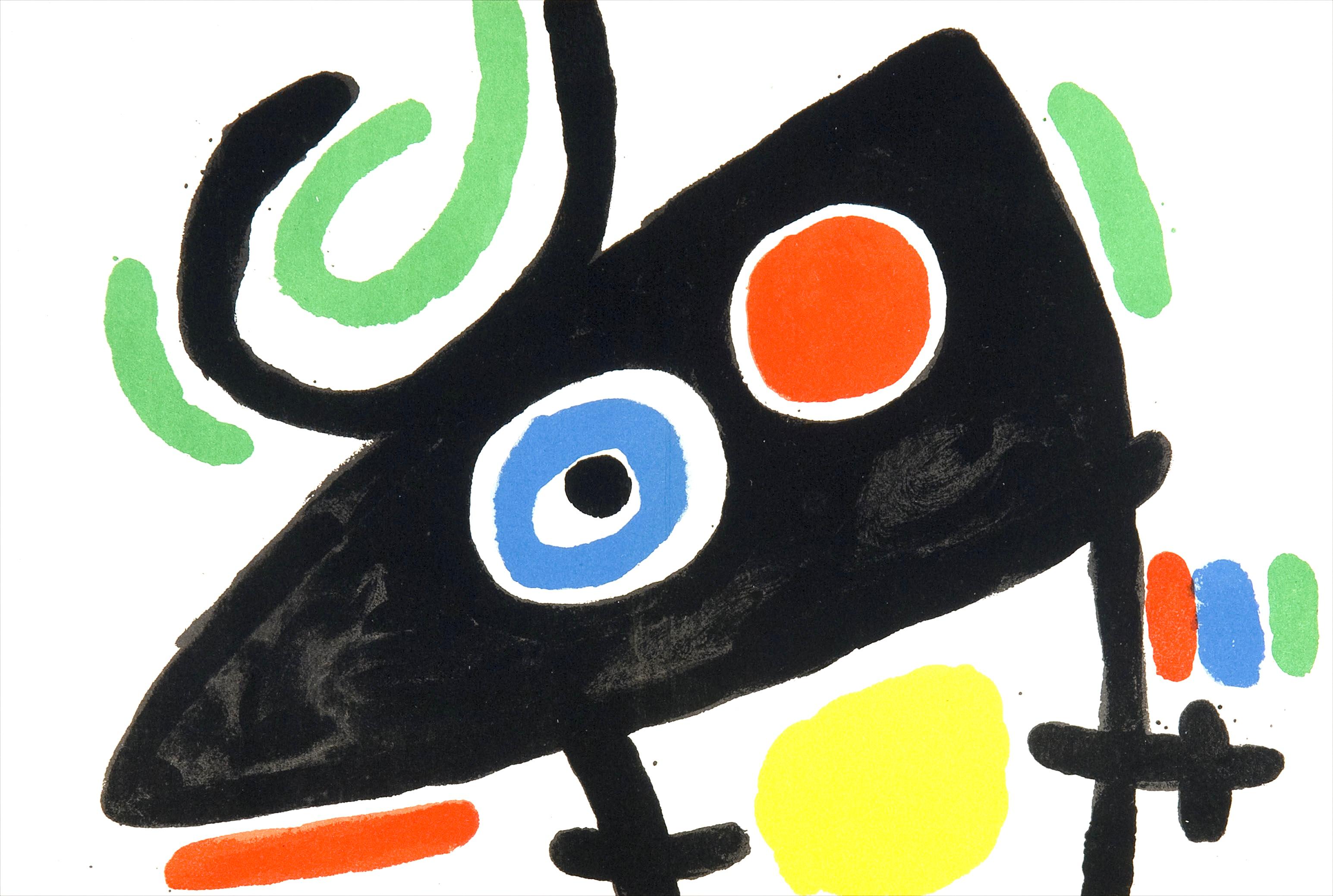Joan Miró Landscape Print - Miró, Composition (Mourlot 872-881; Cramer 164), El tapís de Tarragona (after)