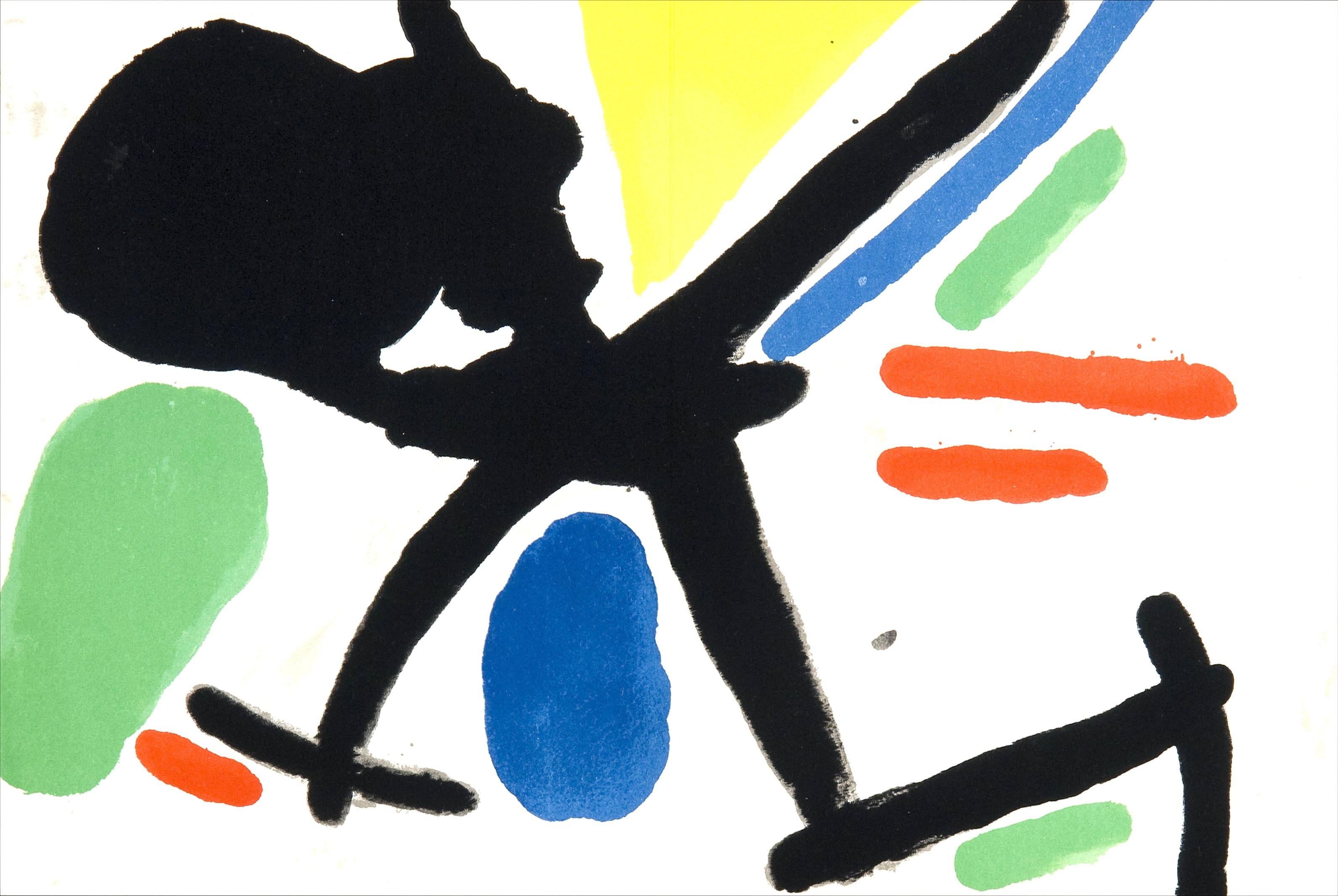 Joan Miró Landscape Print - Miró, Composition (Mourlot 872-881; Cramer 164), El tapís de Tarragona (after)