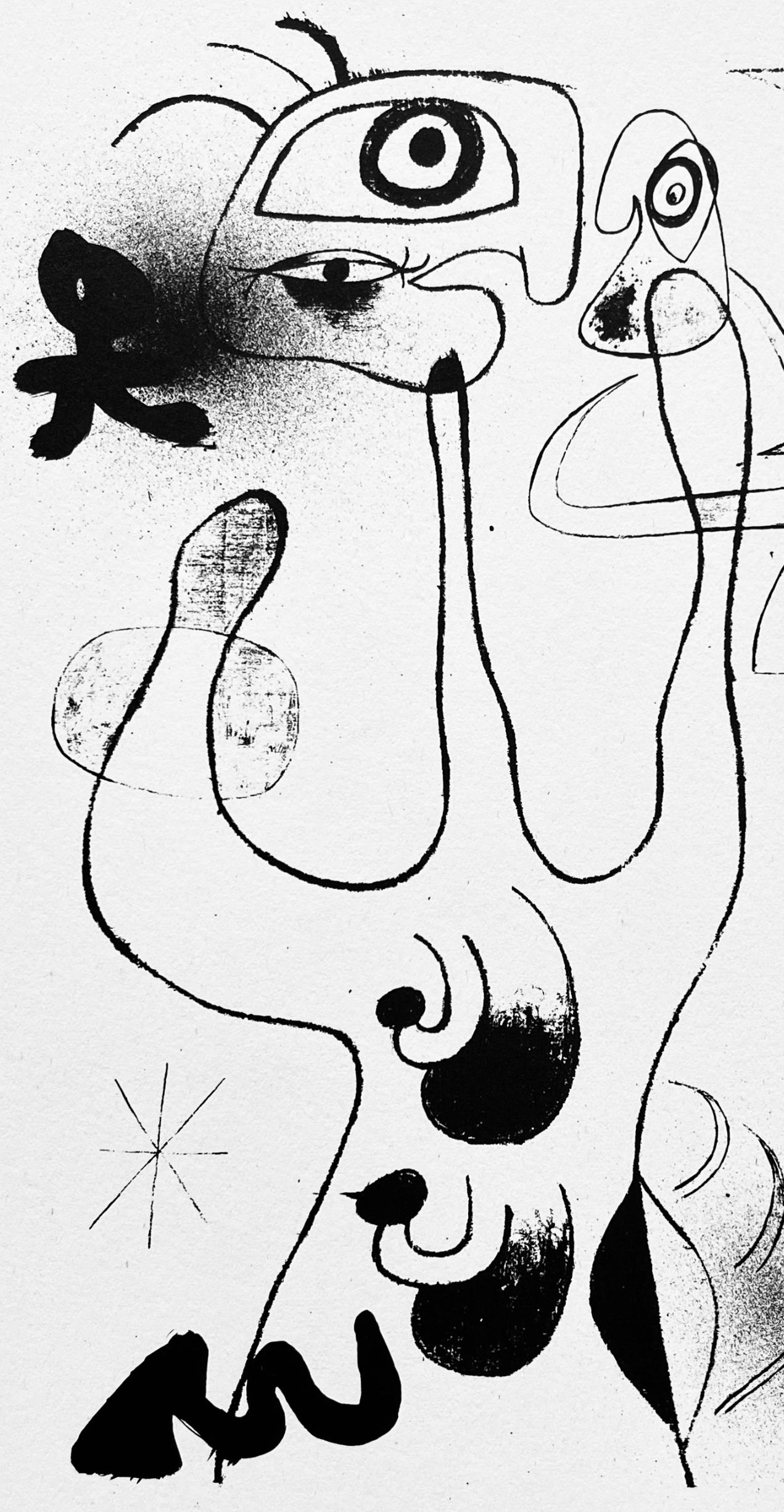 Etching on wove paper. Inscription: Unsigned and unnumbered, as issued; publisher’s imprint, verso, as issued. Good Condition; never framed or matted. Notes: From the folio, The Prints of Joan Miro, Fall 1947. Published by Curt Valentin, New York;