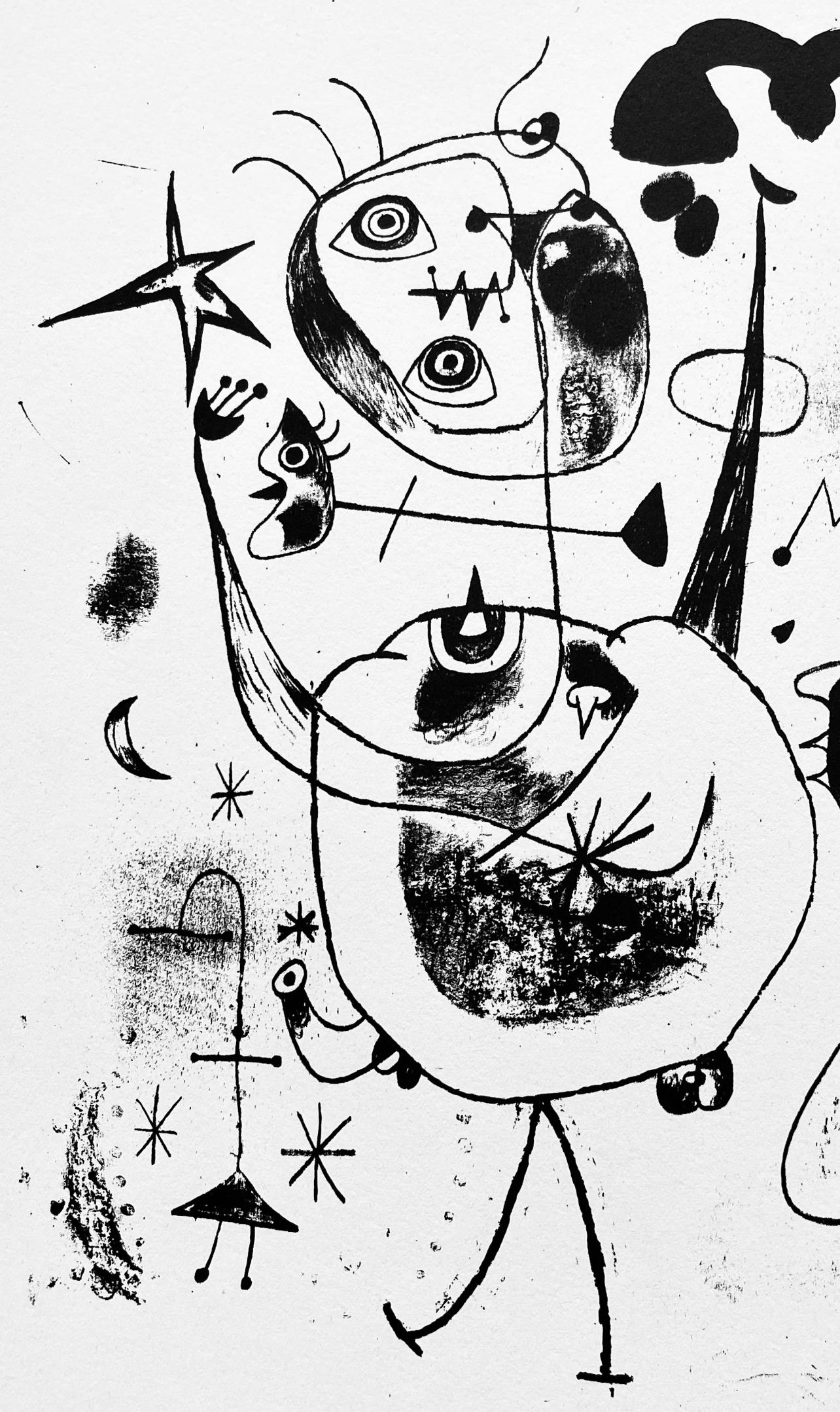 Etching on wove paper. Inscription: Unsigned and unnumbered, as issued; publisher’s imprint, verso, as issued. Good Condition; never framed or matted. Notes: From the folio, The Prints of Joan Miro, Fall 1947. Published by Curt Valentin, New York;