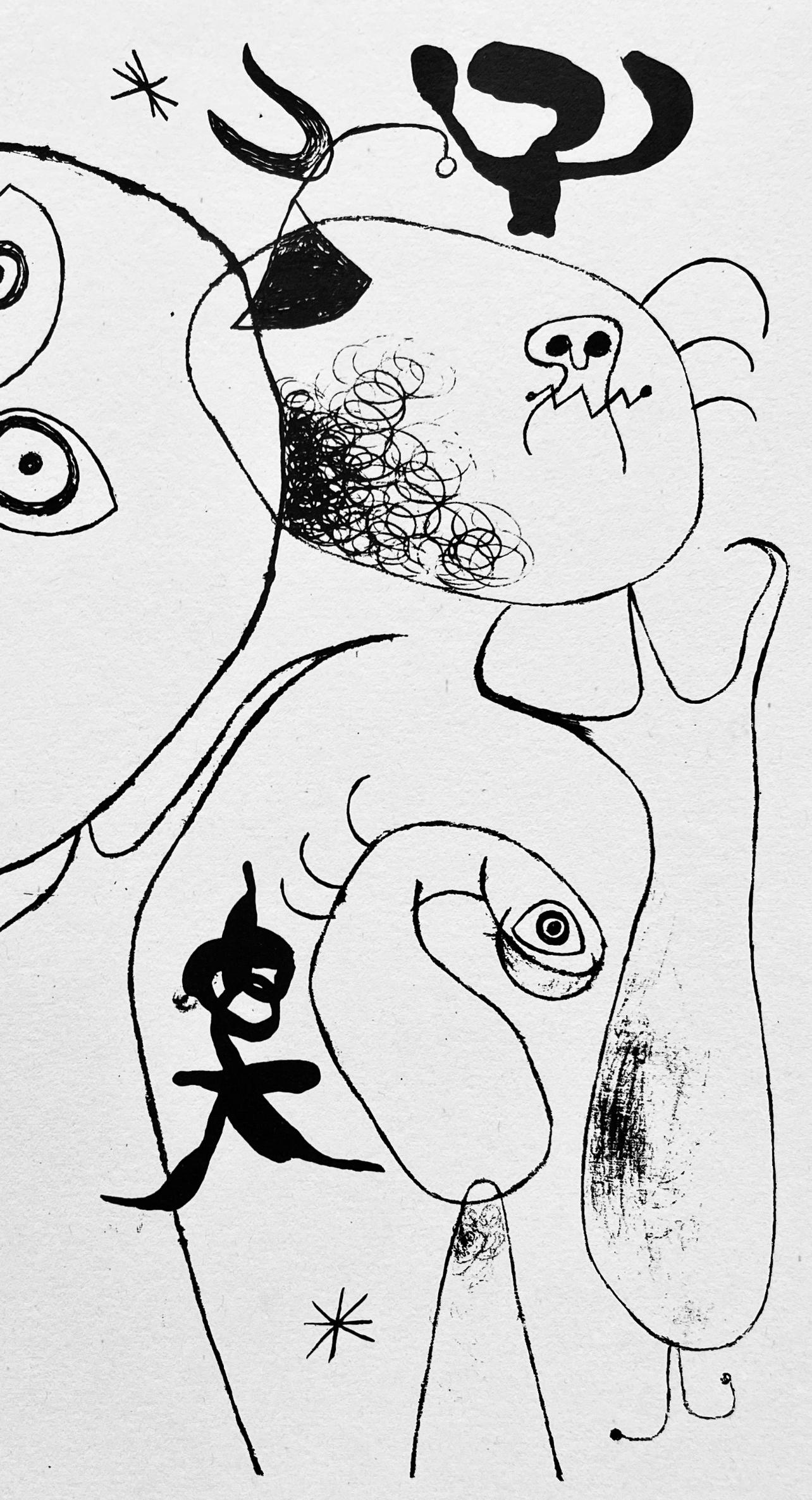 Miro, Komposition, Die Drucke von Joan Miro (after) (Surrealismus), Print, von Joan Miró