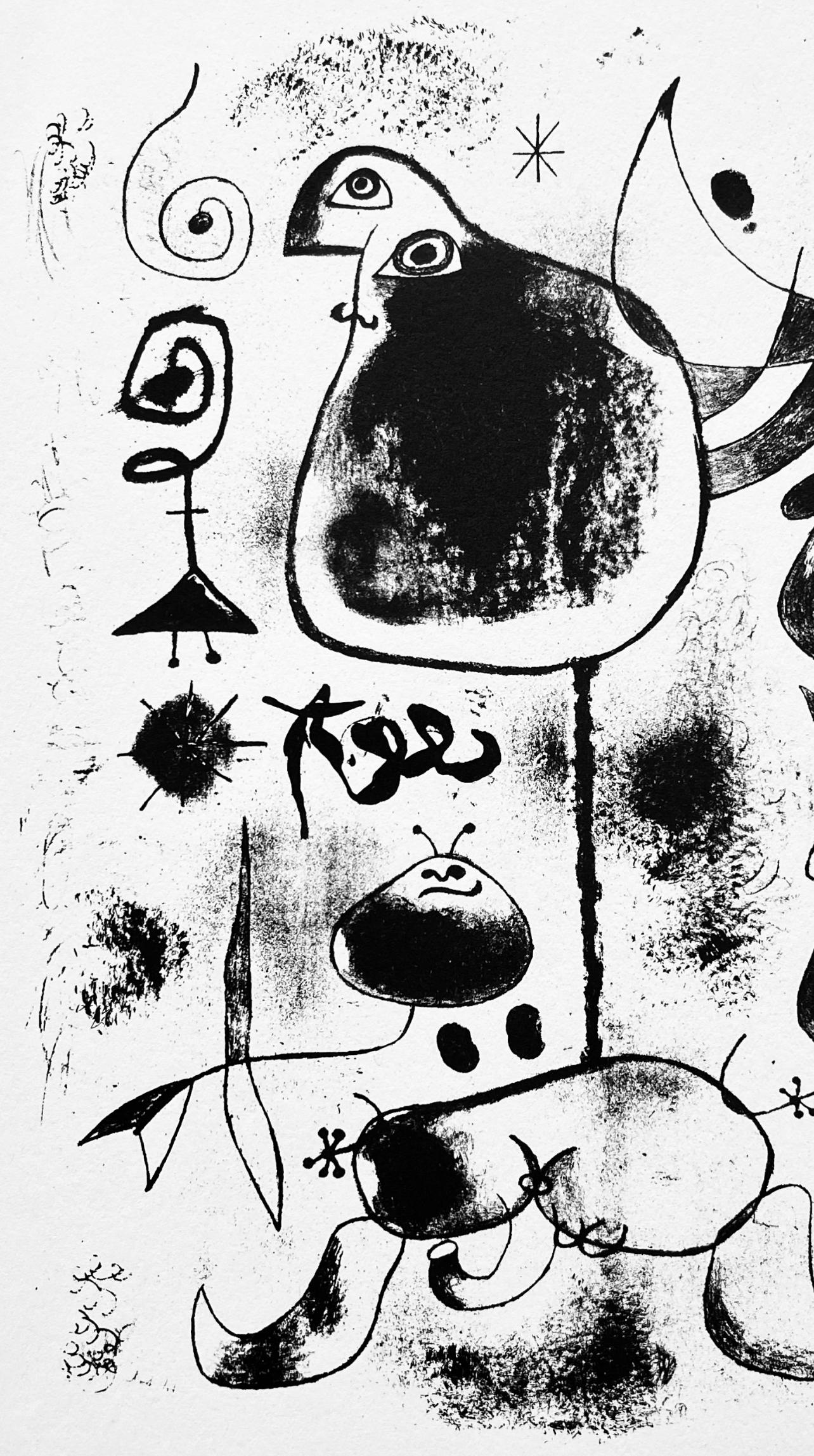 Miro, Komposition, Die Drucke von Joan Miro (after) (Surrealismus), Print, von Joan Miró