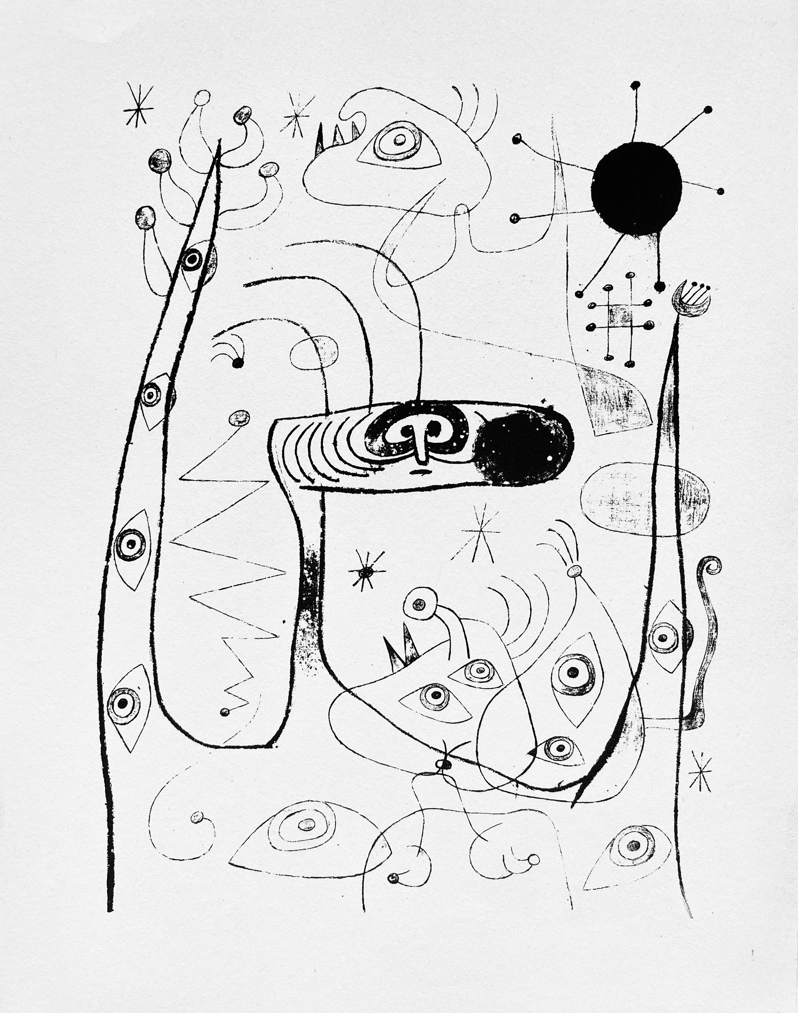 Miro, Composition, The Prints of Joan Miro (after) For Sale 3