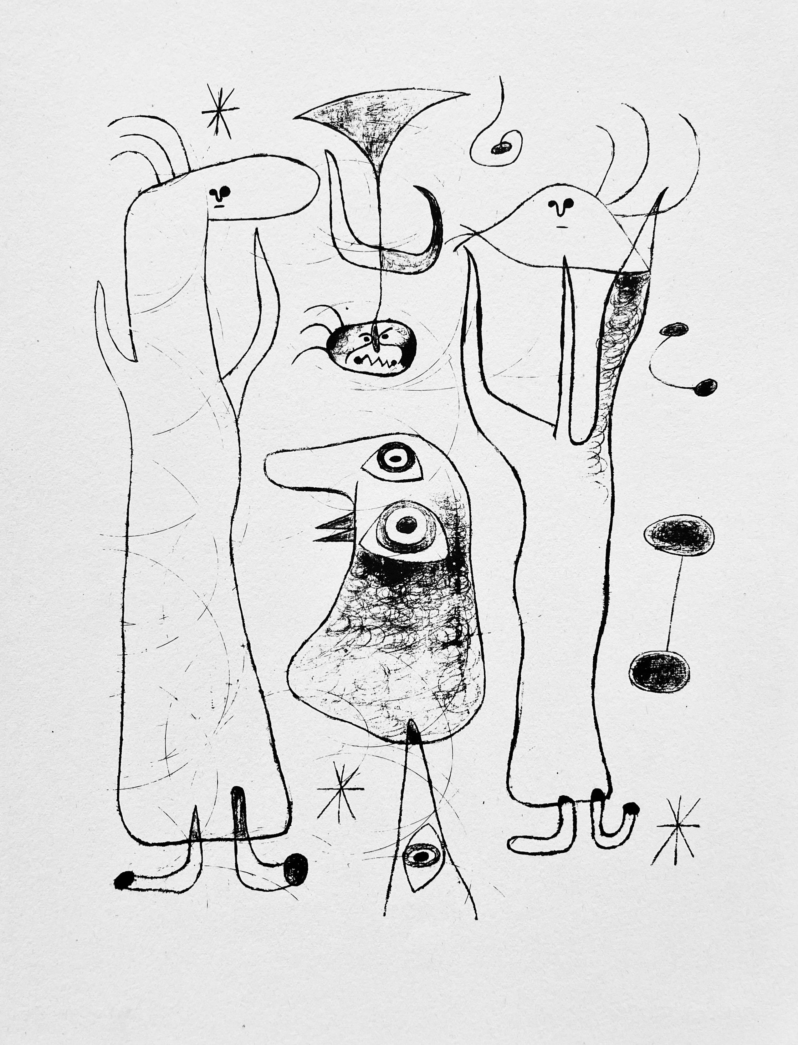 Miro, Composition, The Prints of Joan Miro (after) For Sale 3