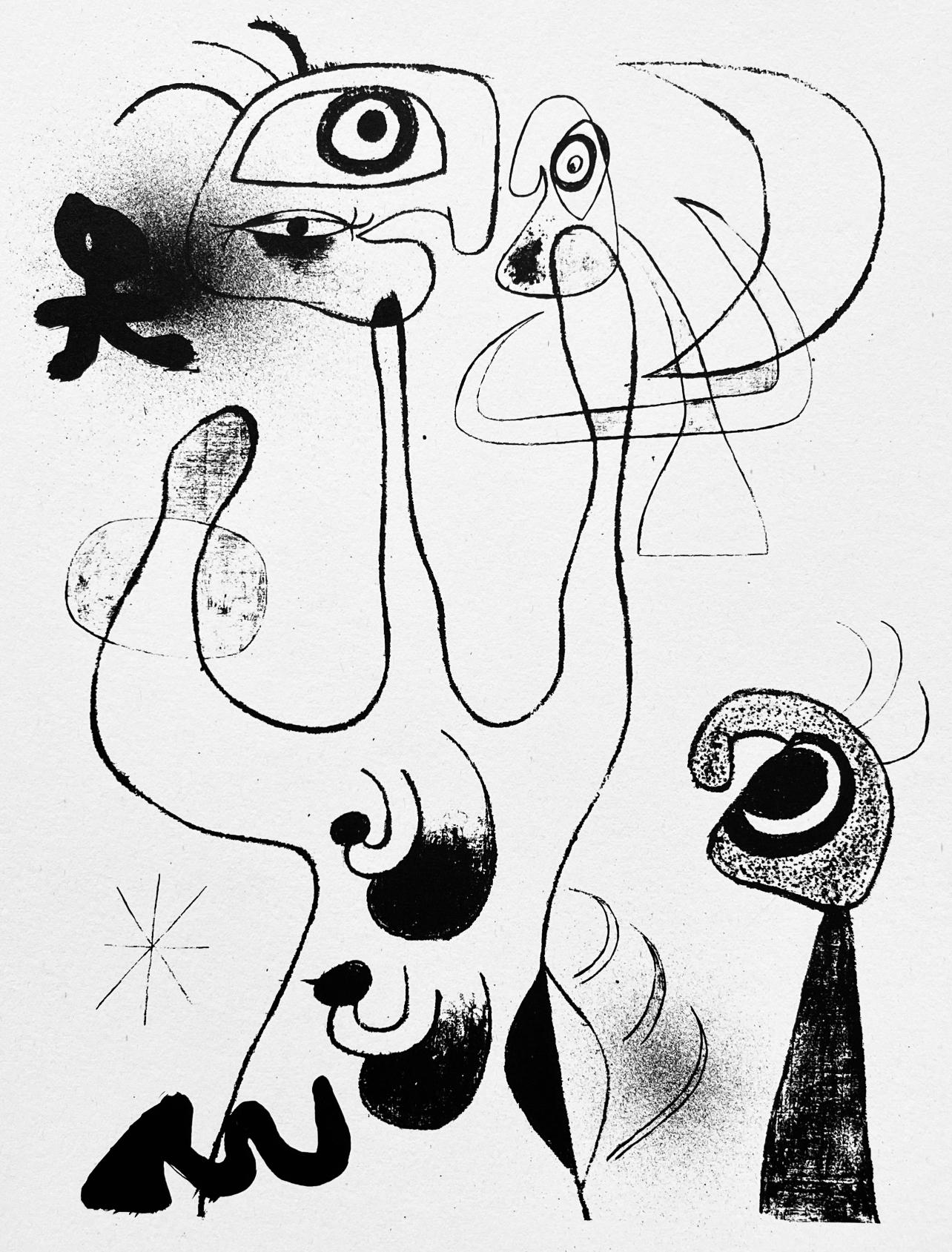 Joan Miró Abstract Print - Miro, Composition, The Prints of Joan Miro (after)