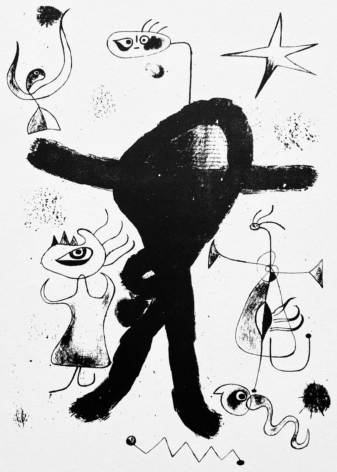 Joan Miró Figurative Print - Miro, Composition, The Prints of Joan Miro (after)