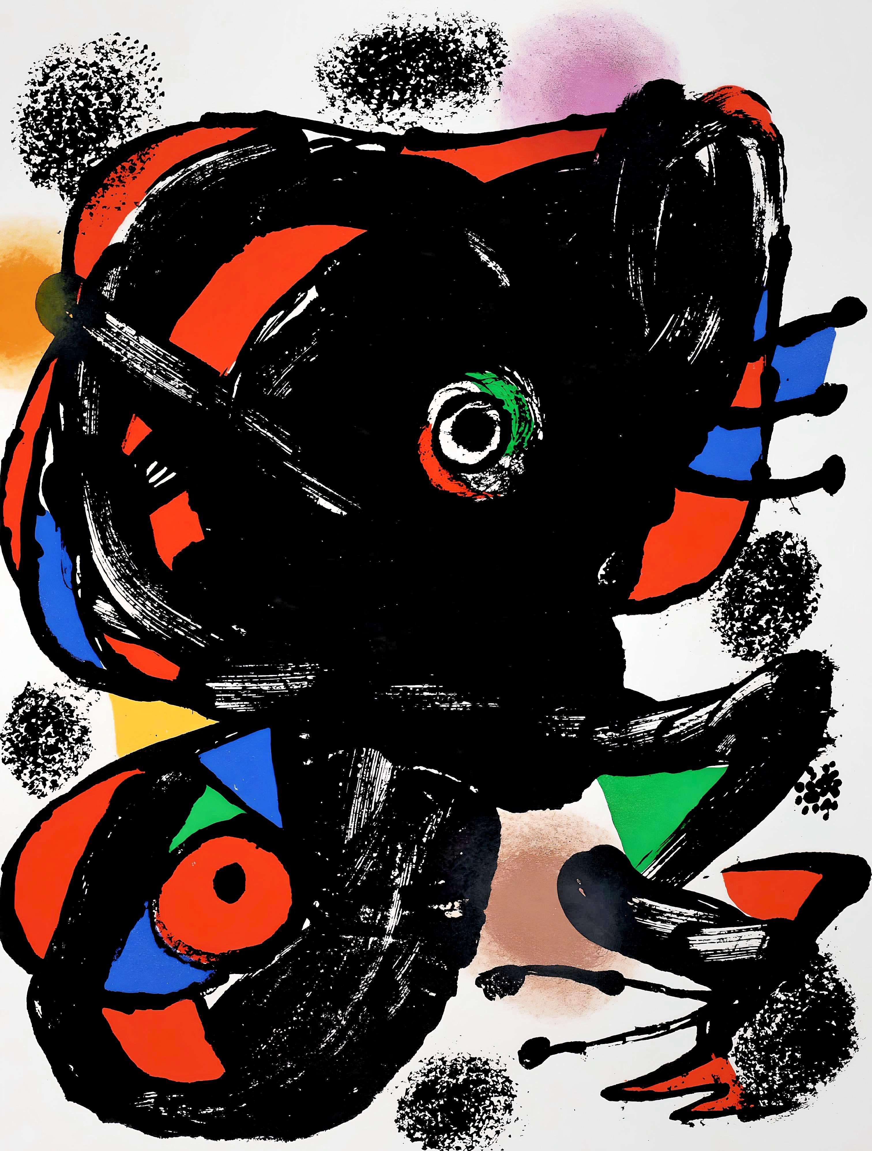 Abstract Print Joan Miró - Miró, Composition, XXe Siècle (d'après)