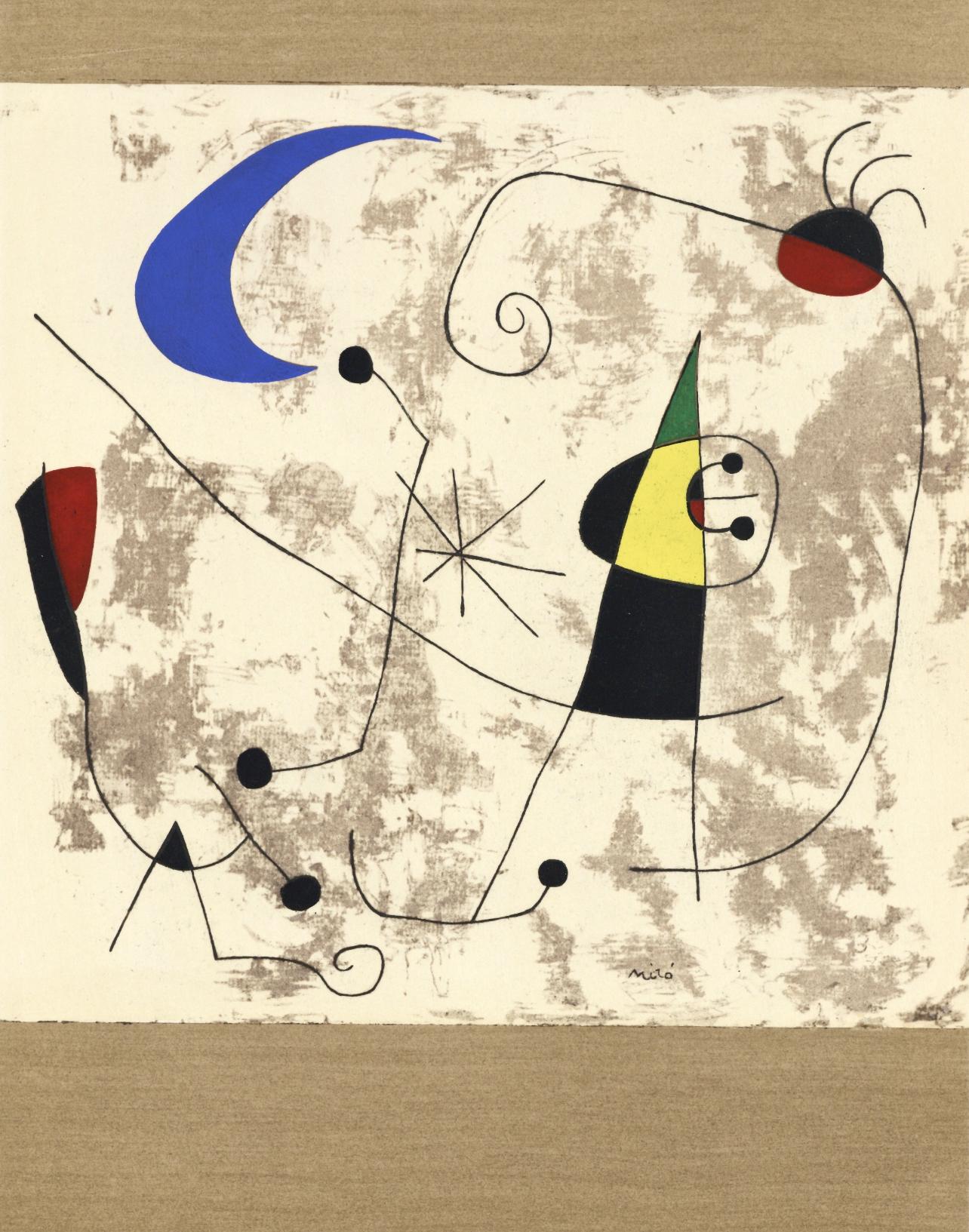 Joan Miró Figurative Print - Miró, Composition, XXe Siècle (after)