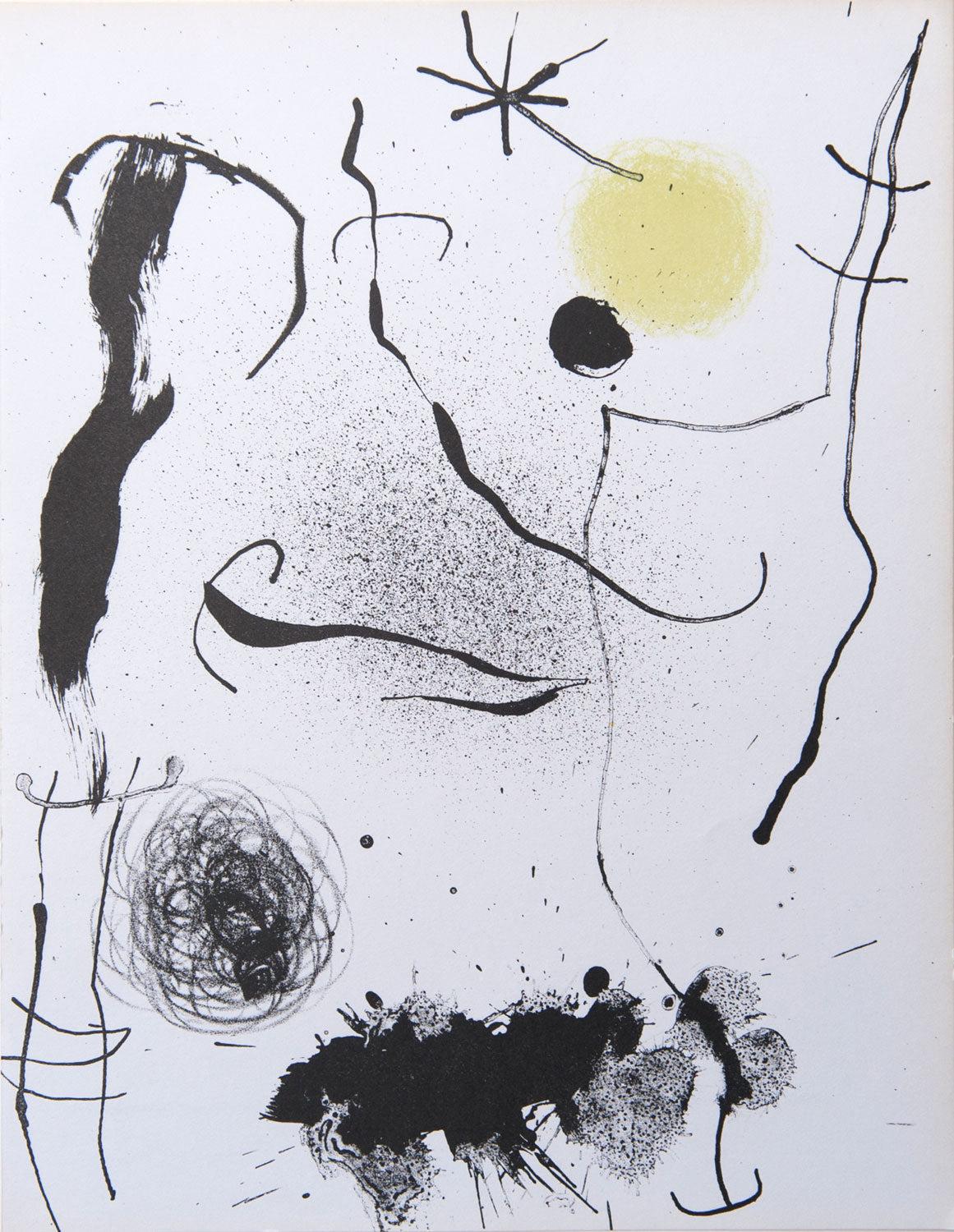 Joan Miró Figurative Print - Miró, Composition, XXe Siècle (after)