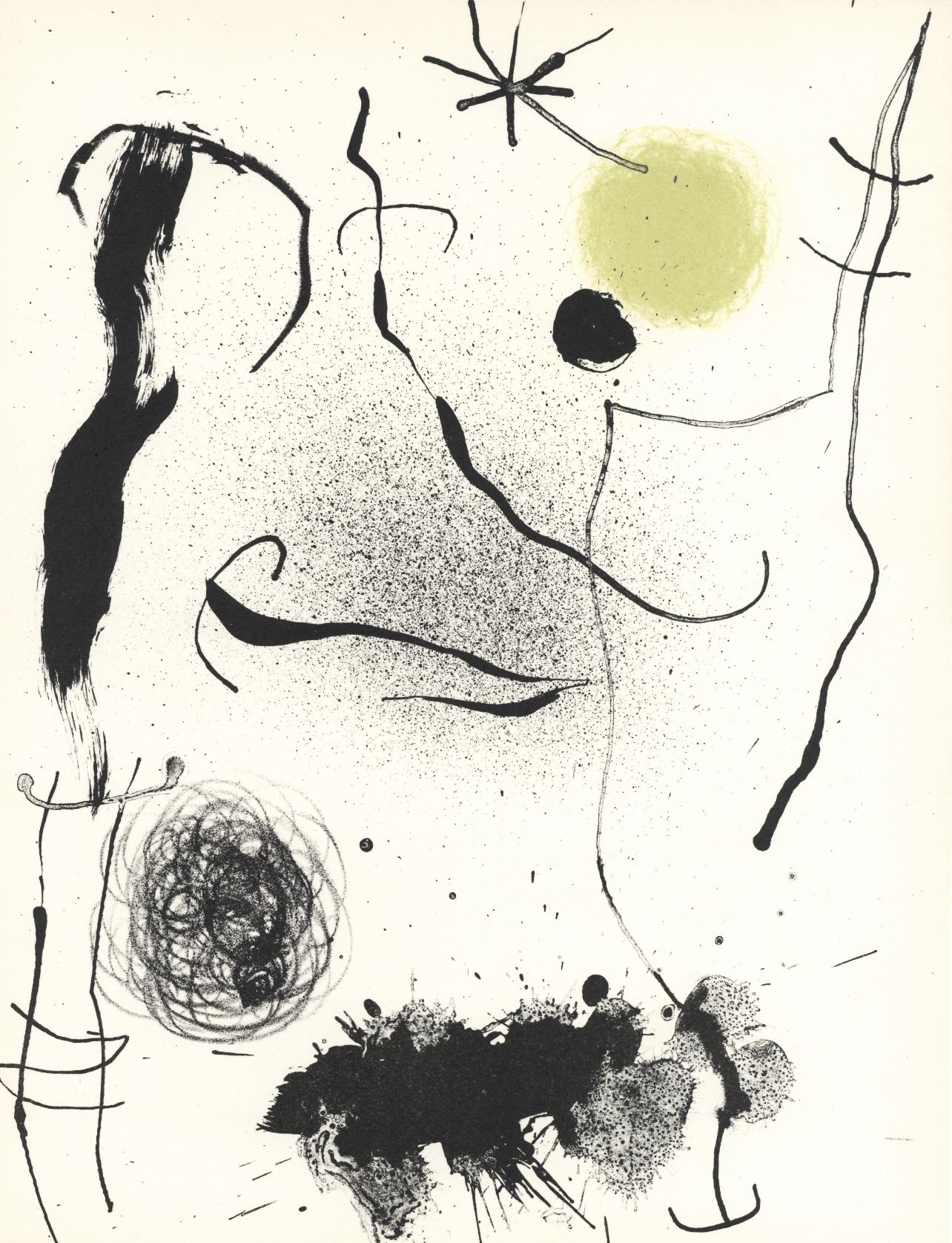 Joan Miró Figurative Print - Miró, Composition, XXe Siècle (after)