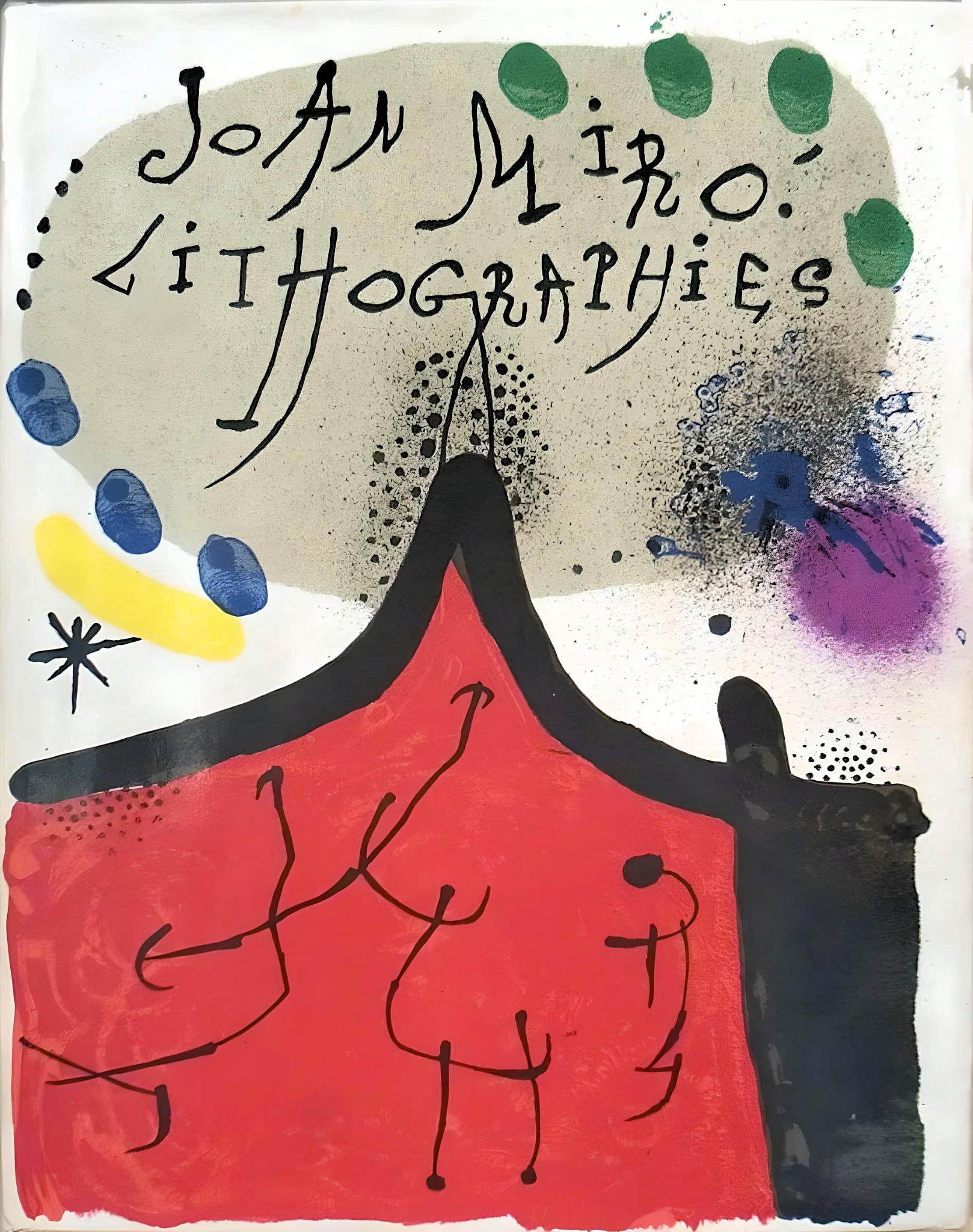 Figurative Print Joan Miró - Miro, Composition Couverture (Cramer 160 ; Mourlot 854), 1972 (après)