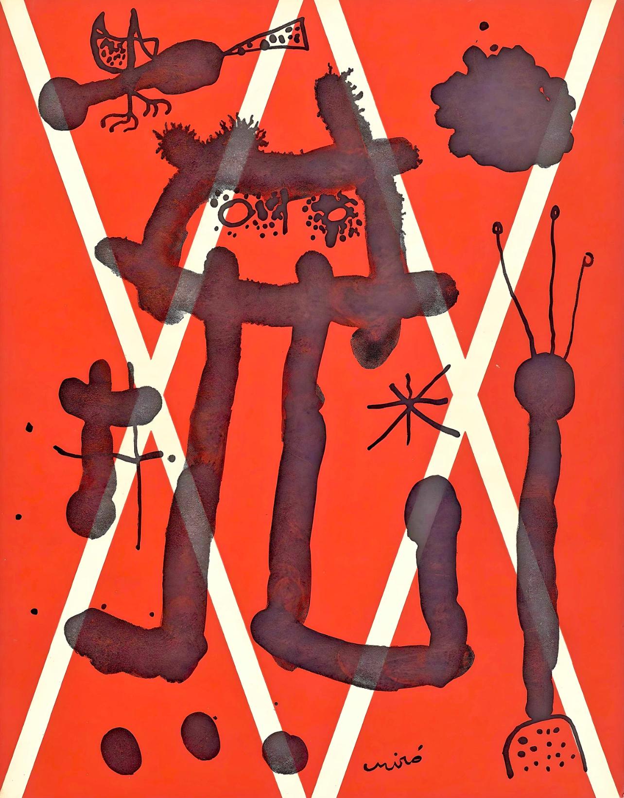 Joan Miró Figurative Print - Miró, Couverture, XXe Siècle (after)