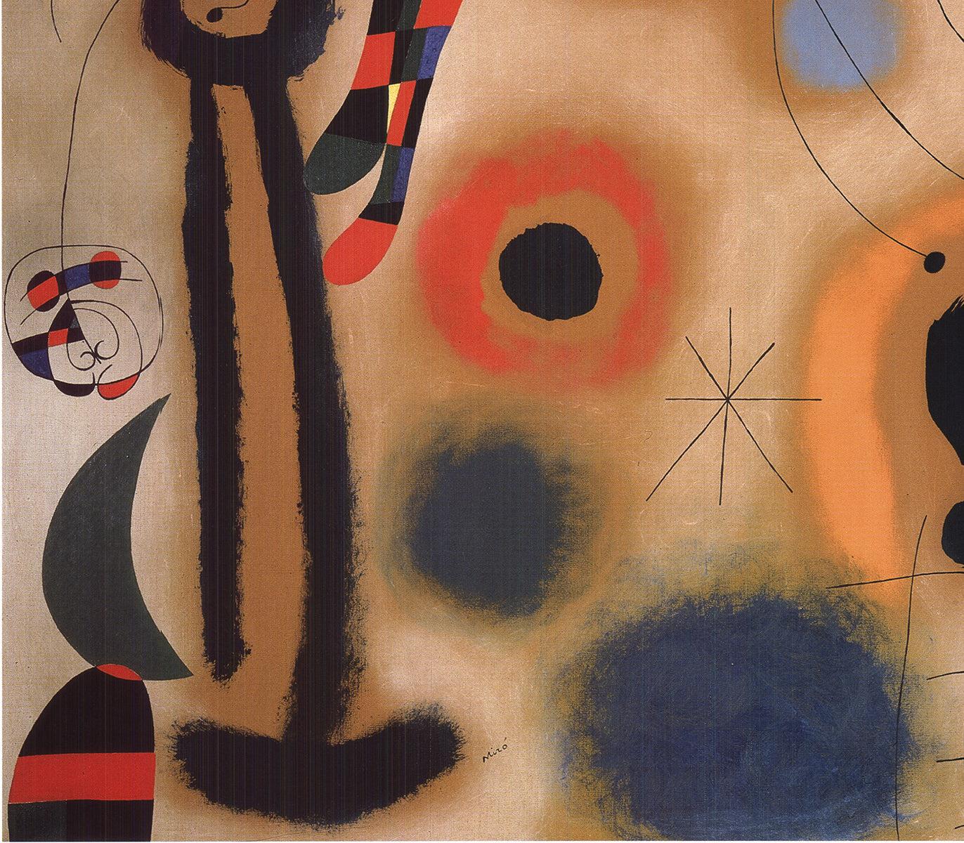This reproduction of Joan Miró's 