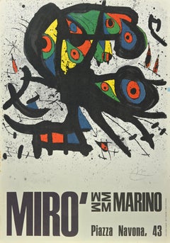 Miró Ausstellungsplakat - Foto-Offset nach Joan Miró - 1971