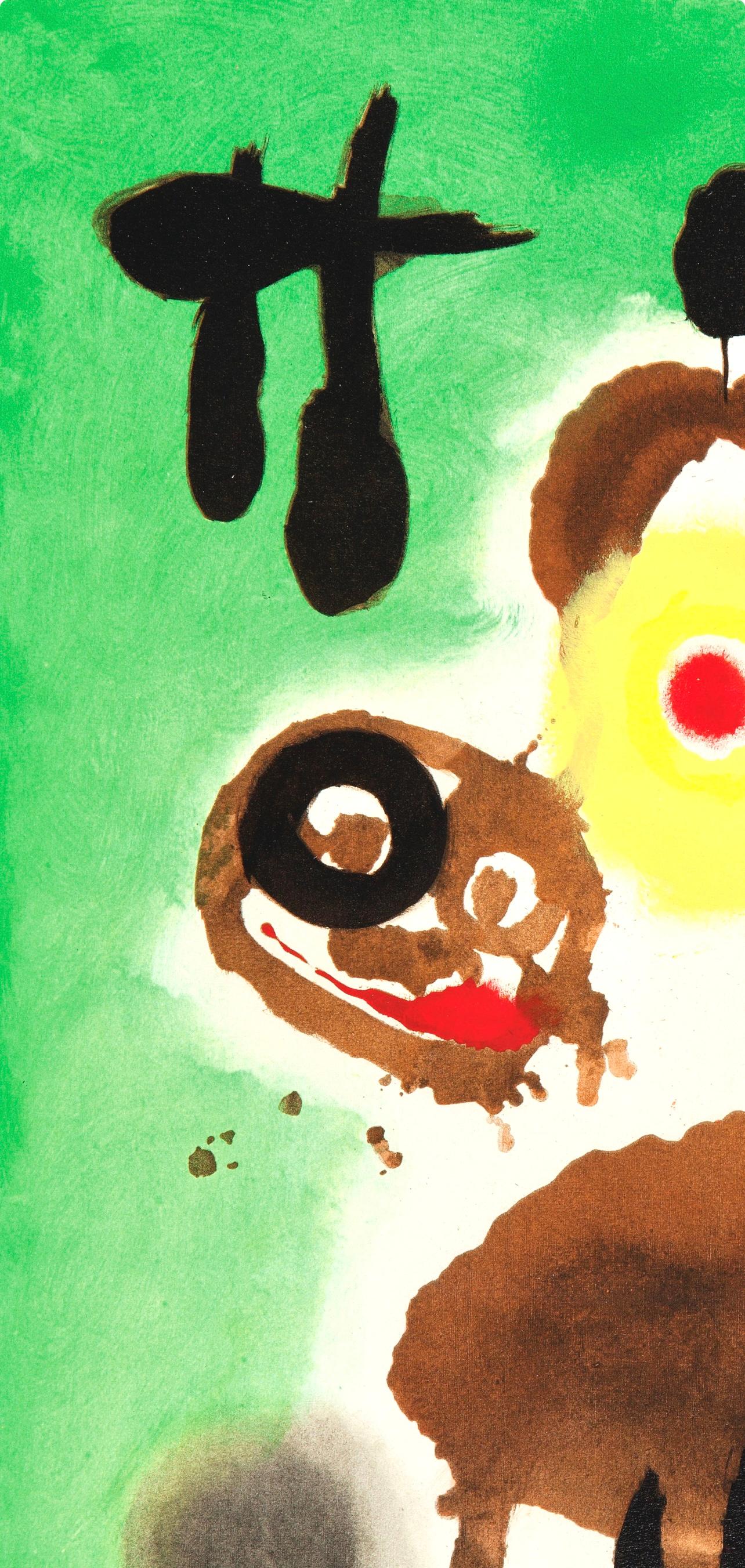 Miró, Femme et oiseau (Cramer 69; Dupin 292; Mourlot 286-294) (después) - Print Surrealista de Joan Miró