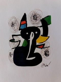 MIro 22 La melodie Acide original lithograph painting
