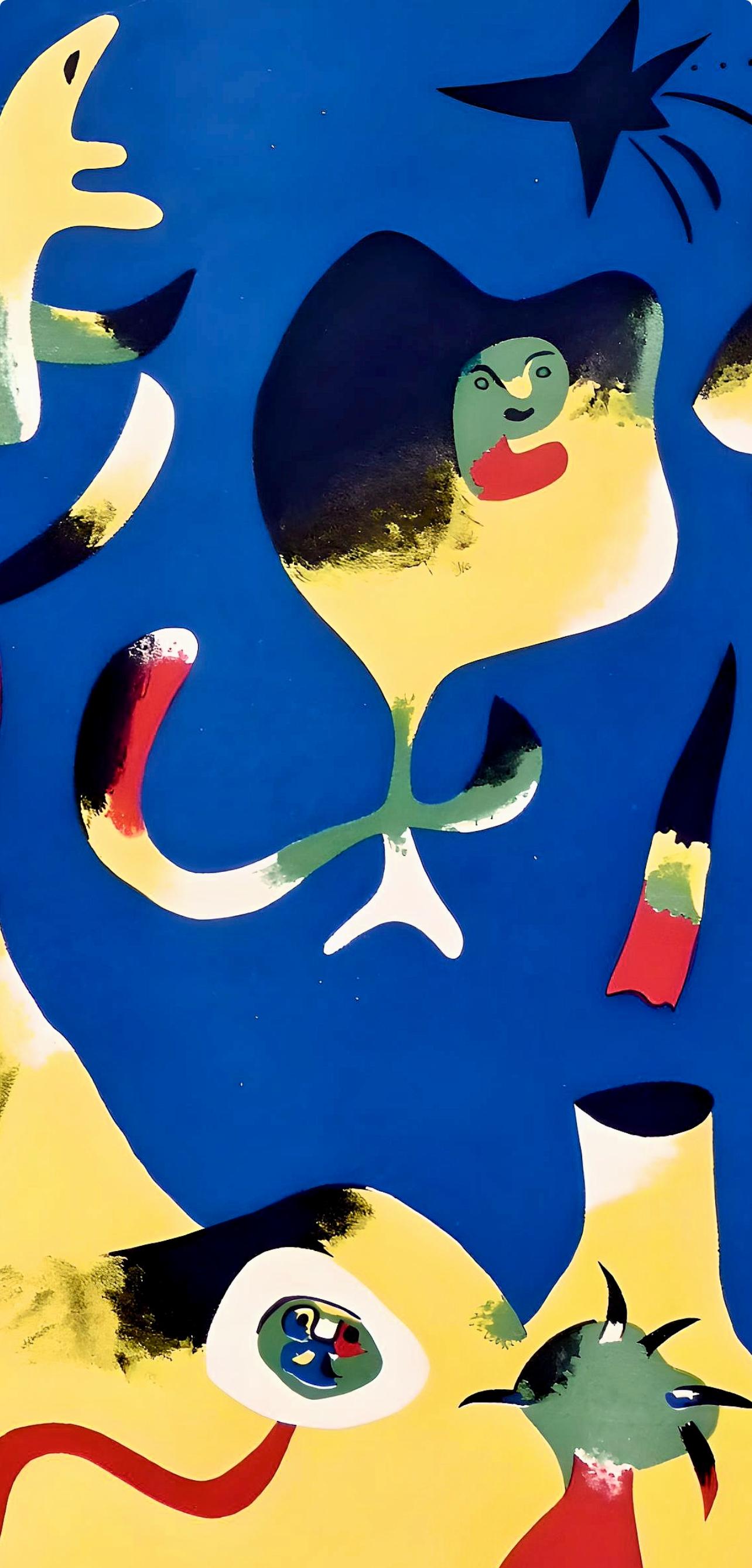 Miró, L’air (Benhoura 395), Verve: Revue Artistique et Littéraire (after) - Modern Print by Joan Miró