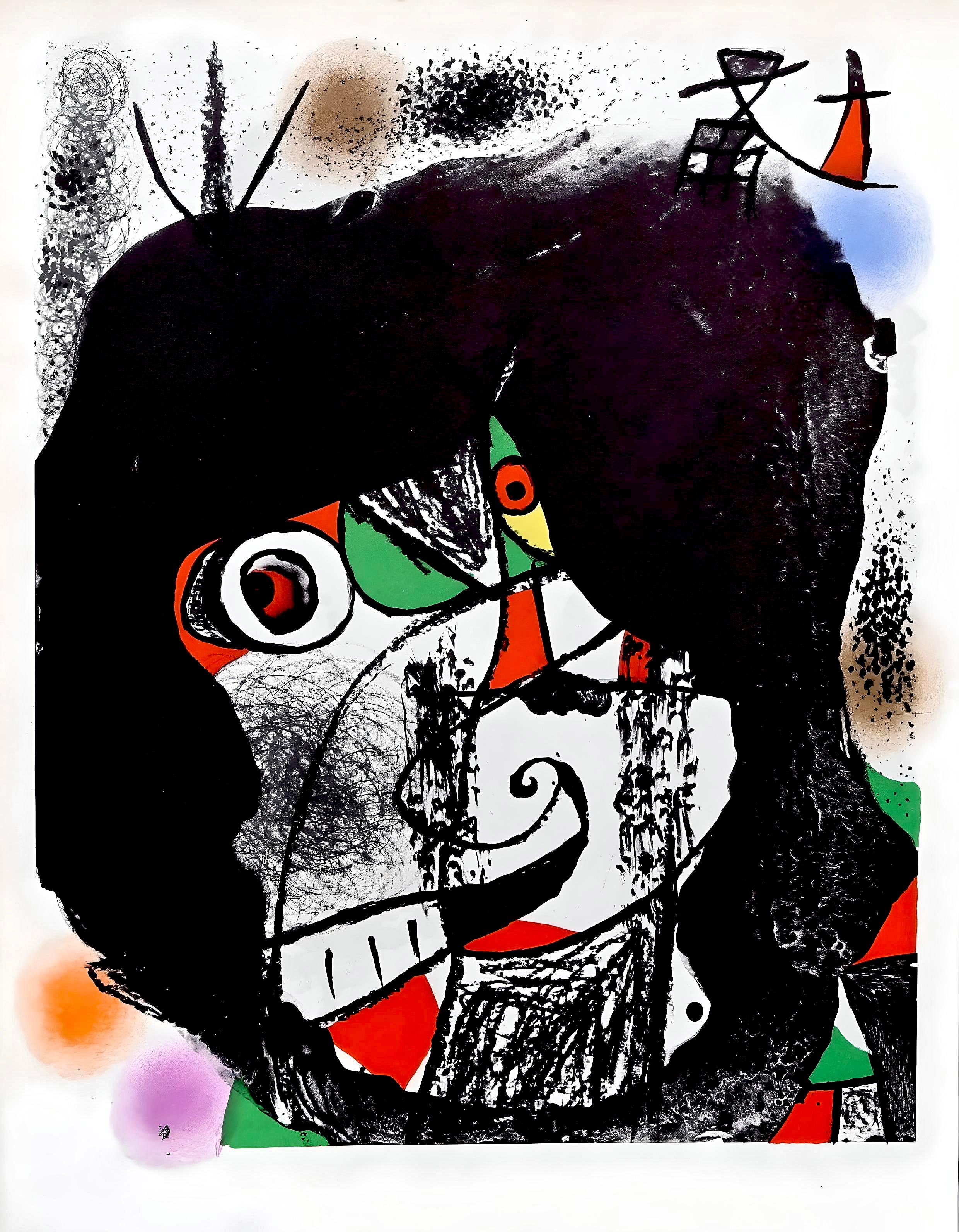 Joan Miró Figurative Print - Miro, Les Révolutions Scéniques (Mourlot 1078; Cramer 207) (after)