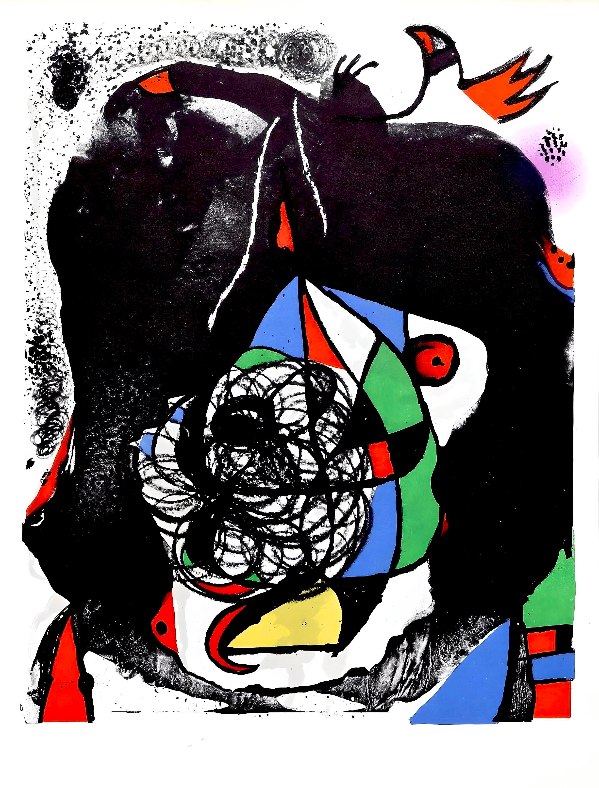 Joan Miró Figurative Print - Miro, Les Révolutions Scéniques (Mourlot 1079; Cramer 207) (after)