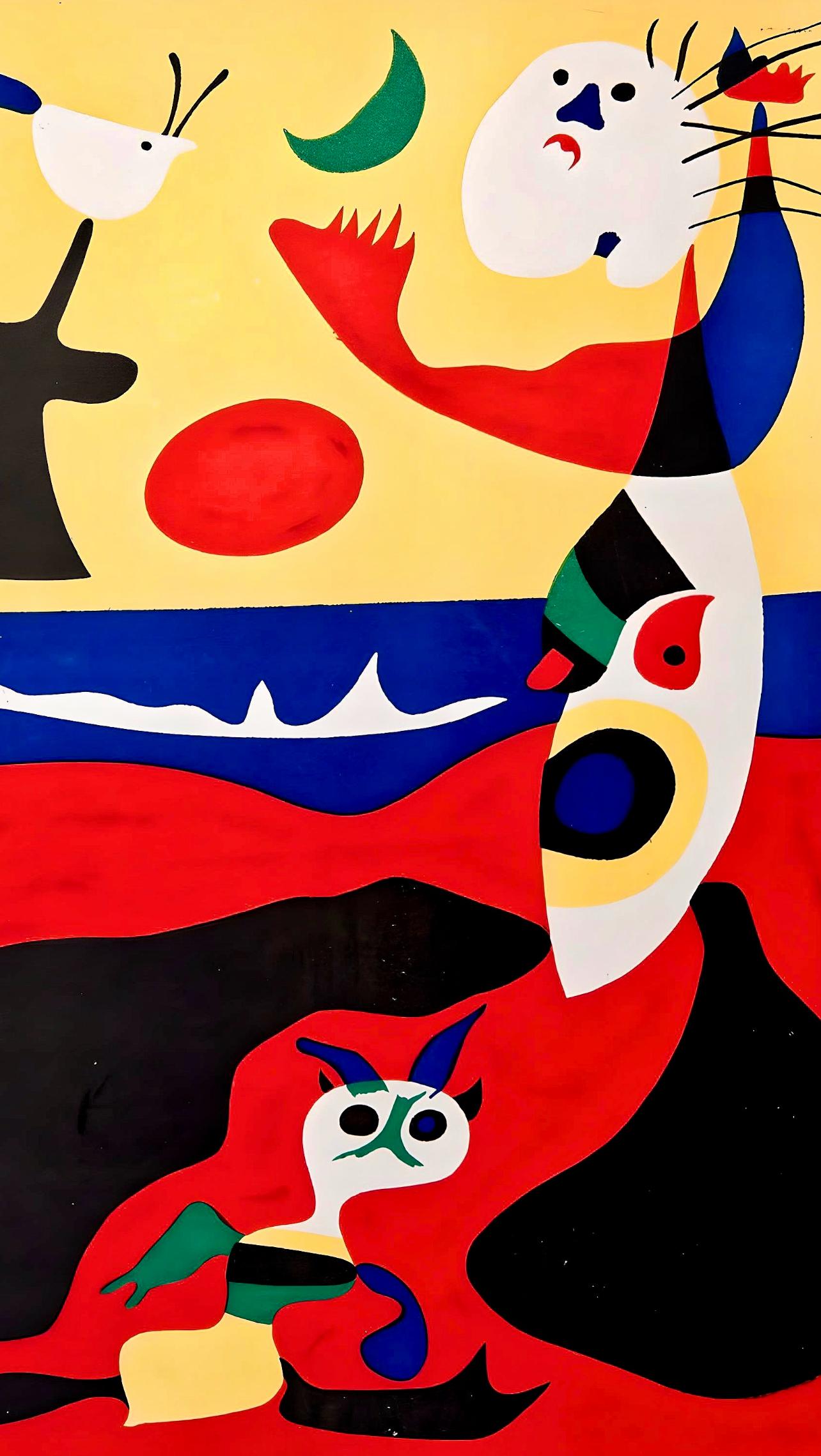 Miró, L'Ete (Dupin 1310; Benhoura 396), Verve: Revue Artistique (nach) (Moderne), Print, von Joan Miró