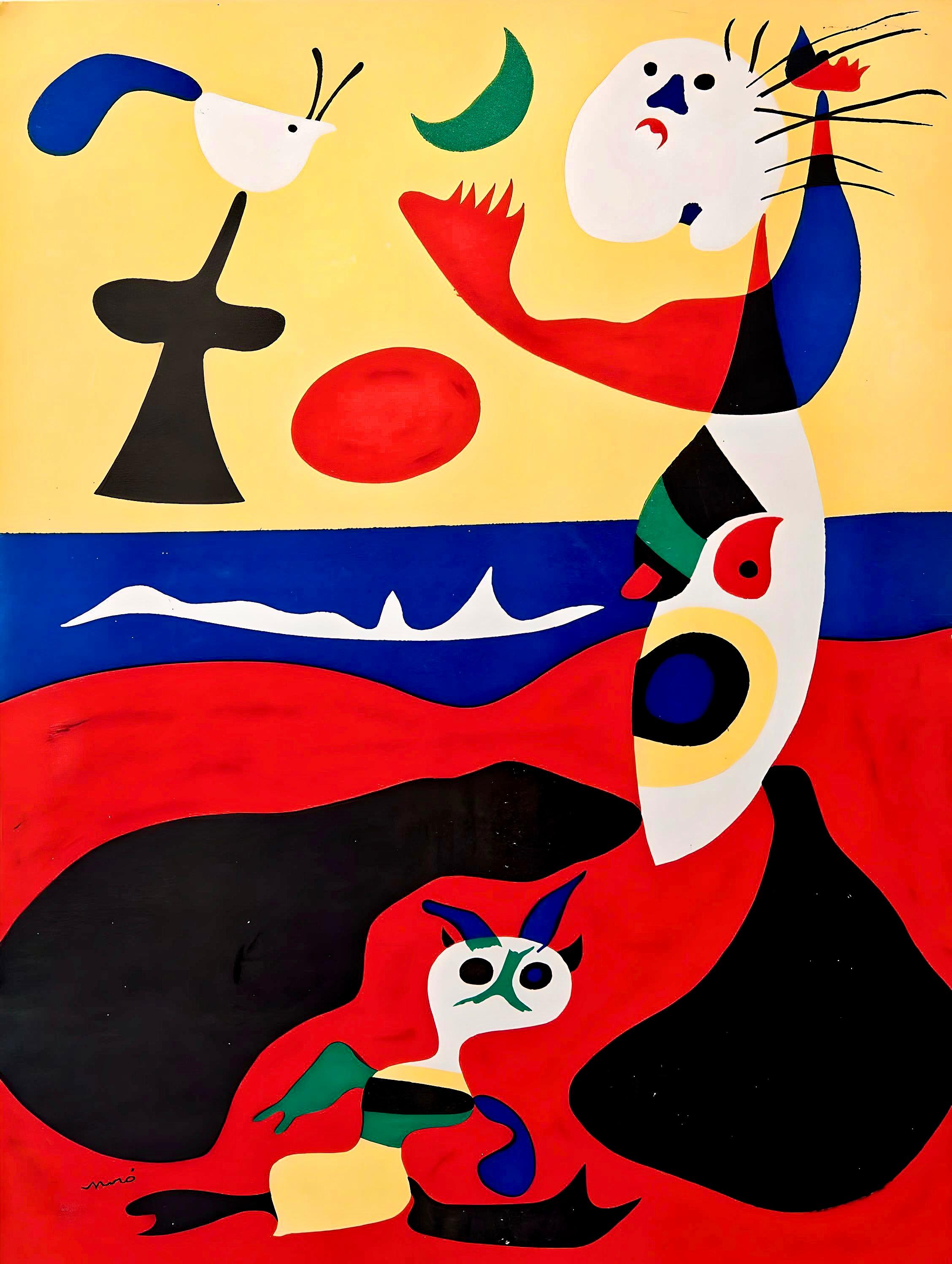 Joan Miró Landscape Print – Miró, L'Ete (Dupin 1310; Benhoura 396), Verve: Revue Artistique (nach)