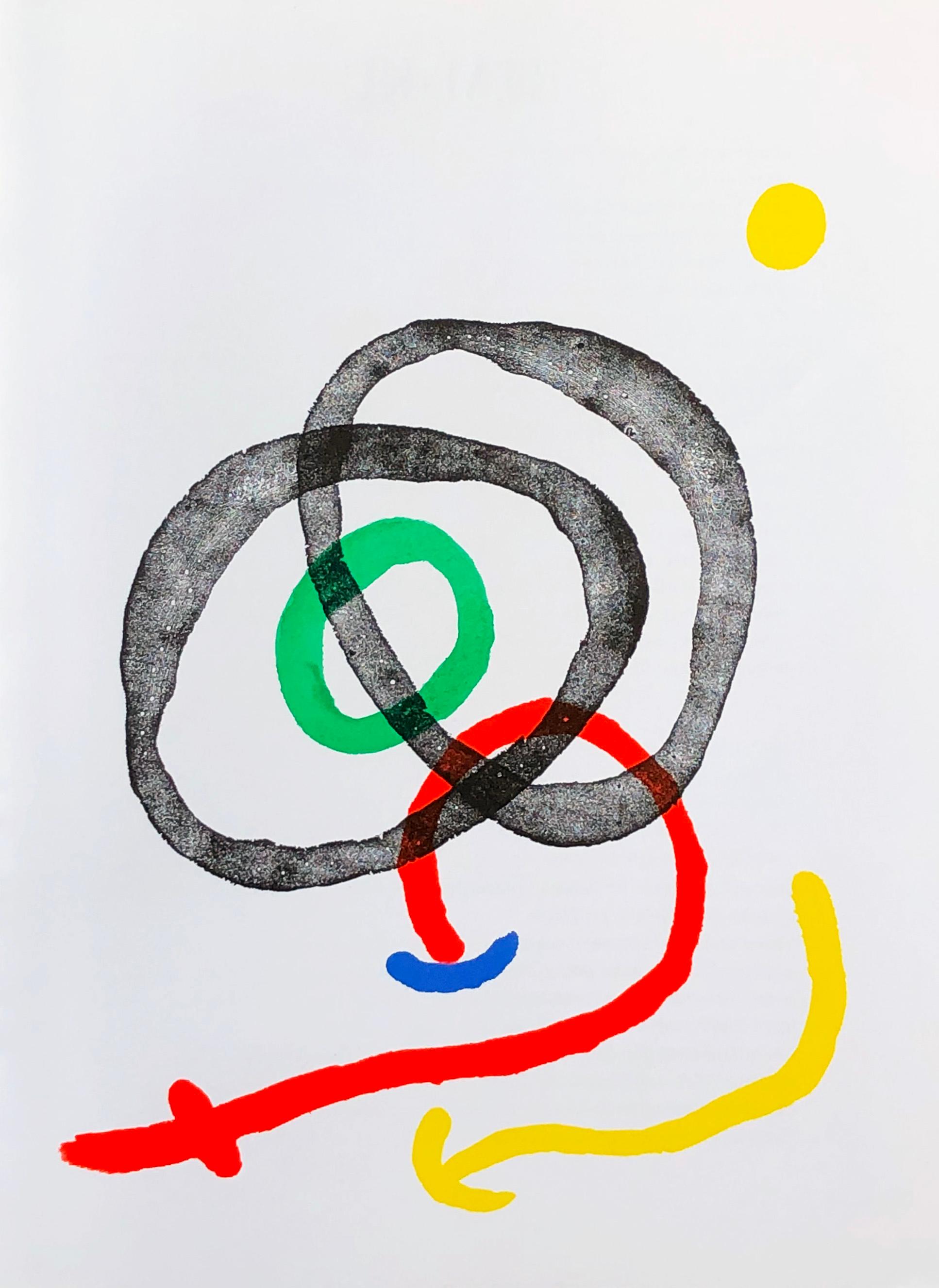 Joan Miró Abstract Print - Miró lithograph Derriere Le Miroir 1960s