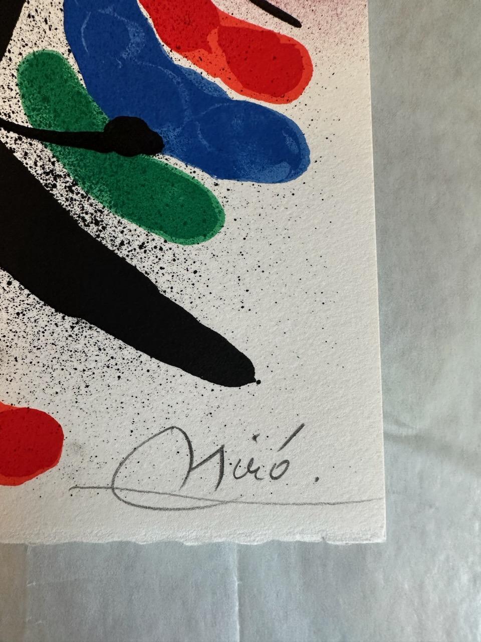 Miro Lithograph I Hand-Signed Limited Edition Lithograph - Print by Joan Miró