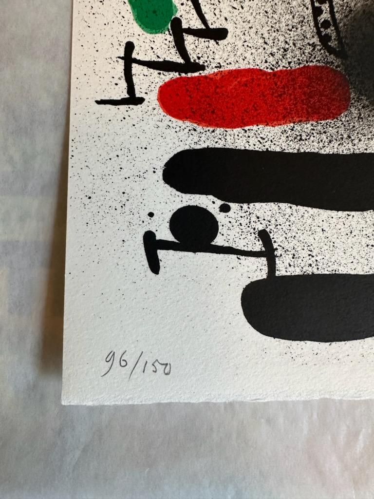 Lithographie Miro - Lithographie en édition limitée signée à la main - Abstrait Print par Joan Miró