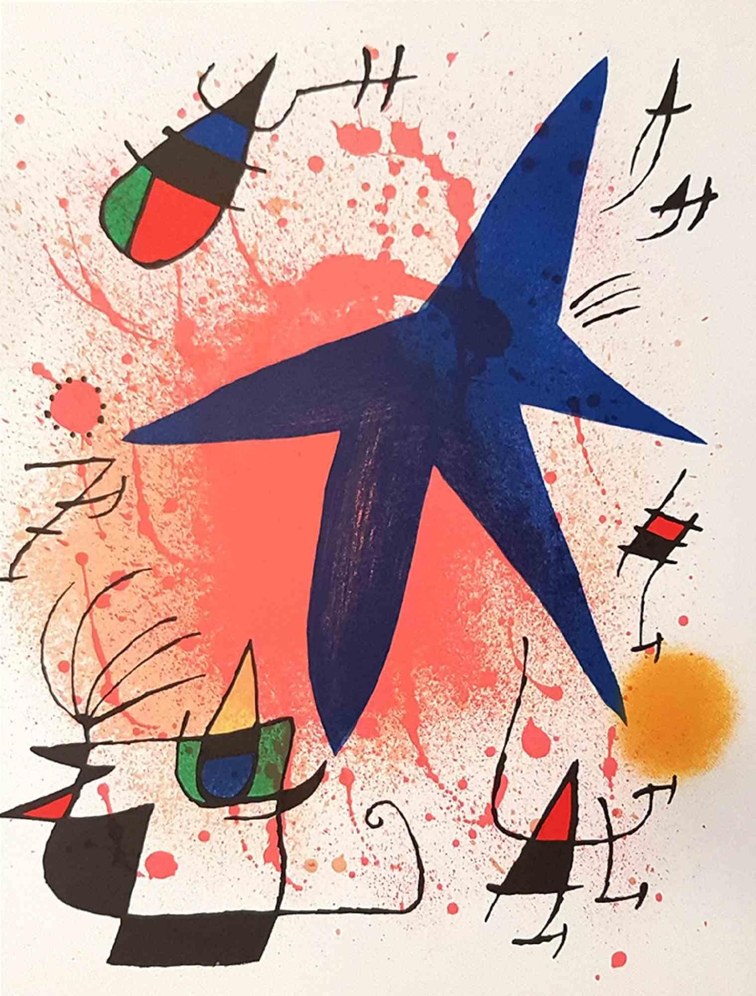 Joan Miró Abstract Print - Miró Lithographe I - Plate I - Lithograph - 1972