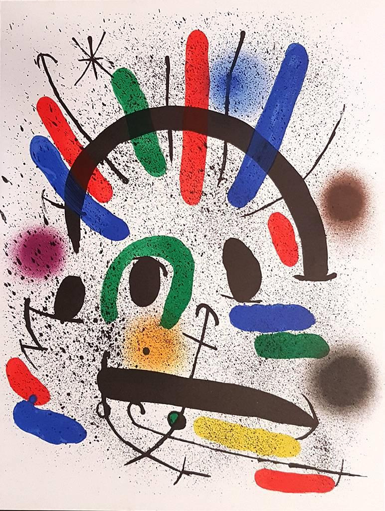 Joan Mir�ó Abstract Print - Mirò Lithographe I - Plate II