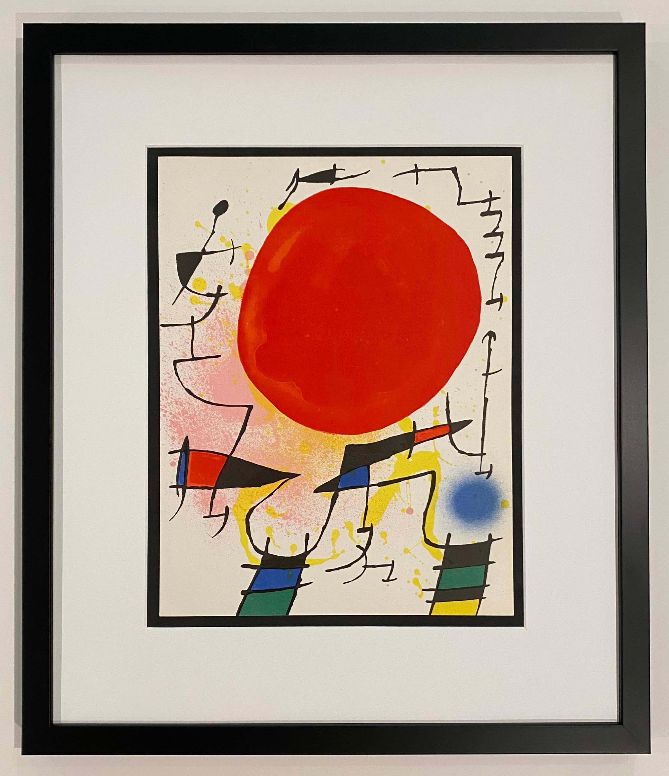 Joan Miró Abstract Print - Miro Lithographe I Plate III