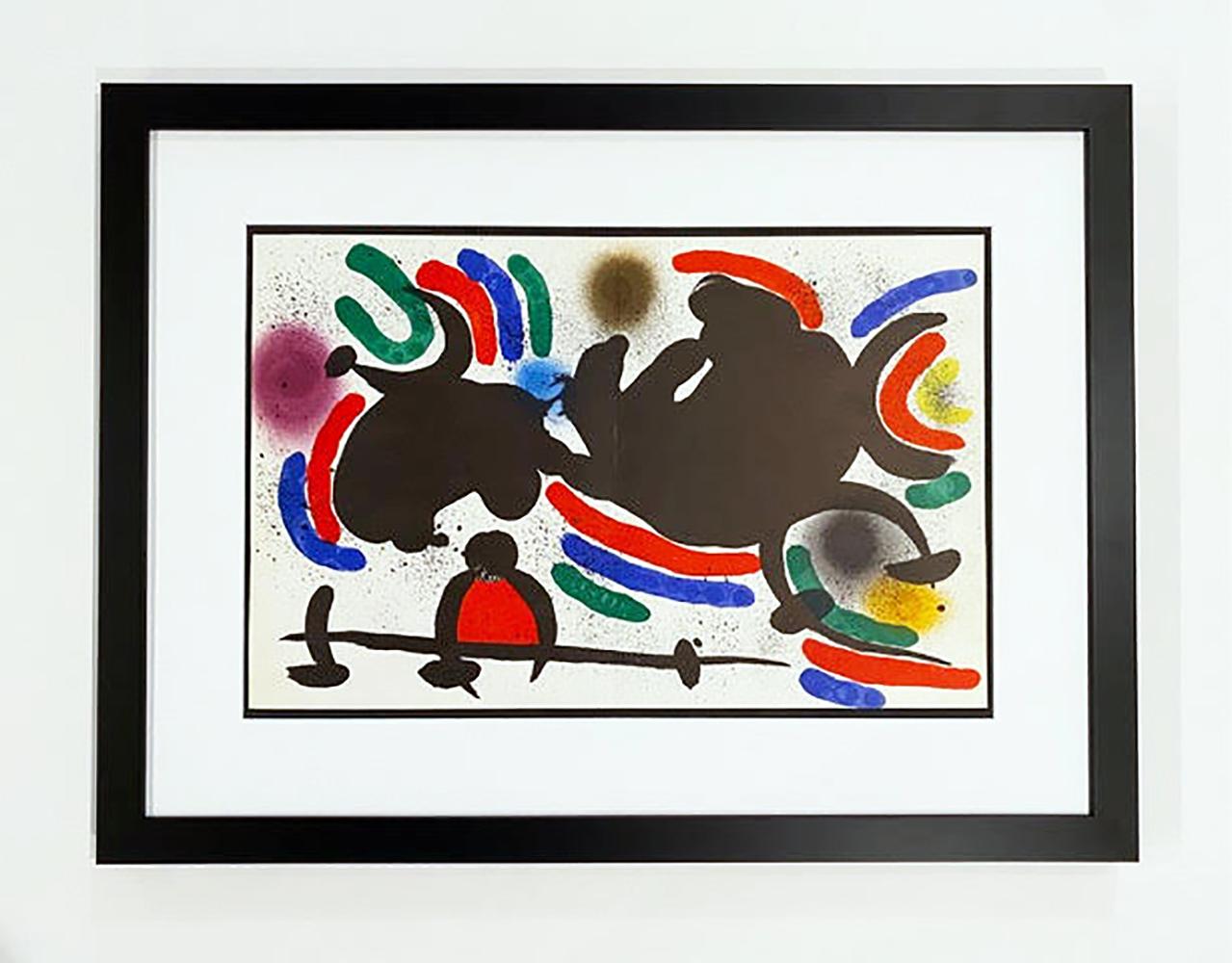 Joan Miró Abstract Print - Miro Lithographe I, Plate IV