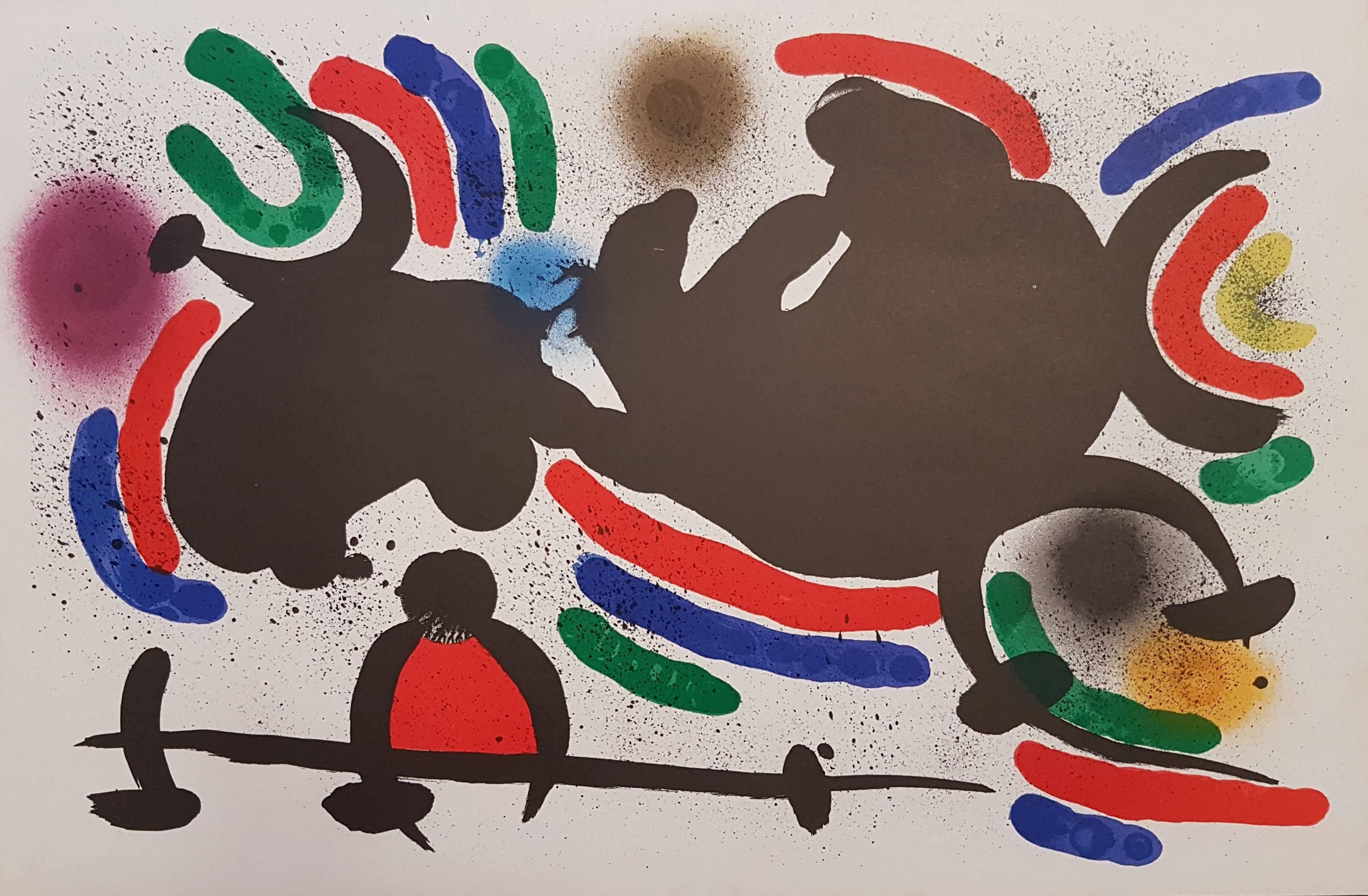 Joan Miró Abstract Print - Mirò Lithographe I - Plate IV