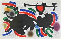Miró Lithographe I - Plate IV - Lithograph by Joan Mirò - 1972