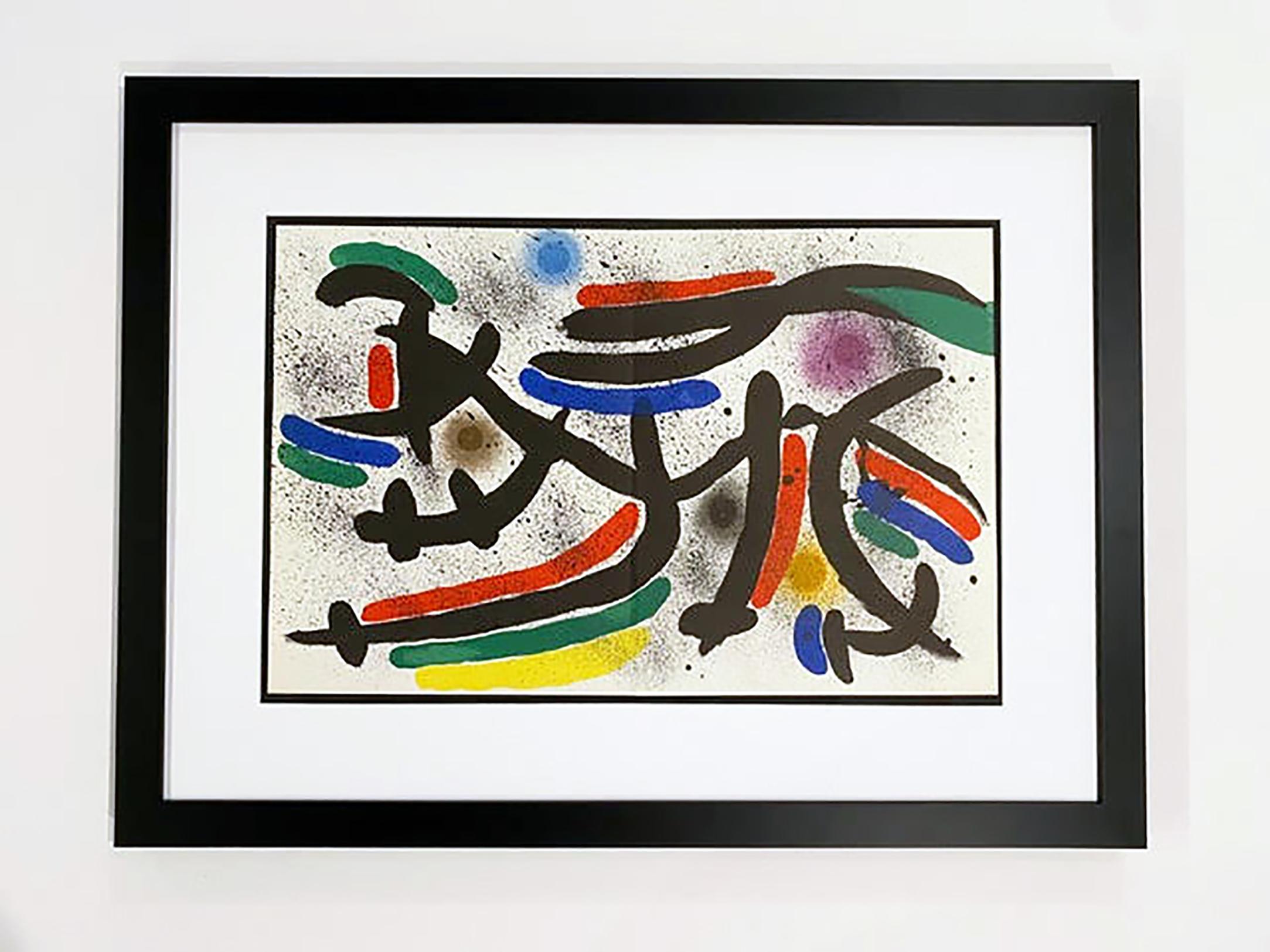 Joan Miró Abstract Print - Miro Lithographe I, Plate IX