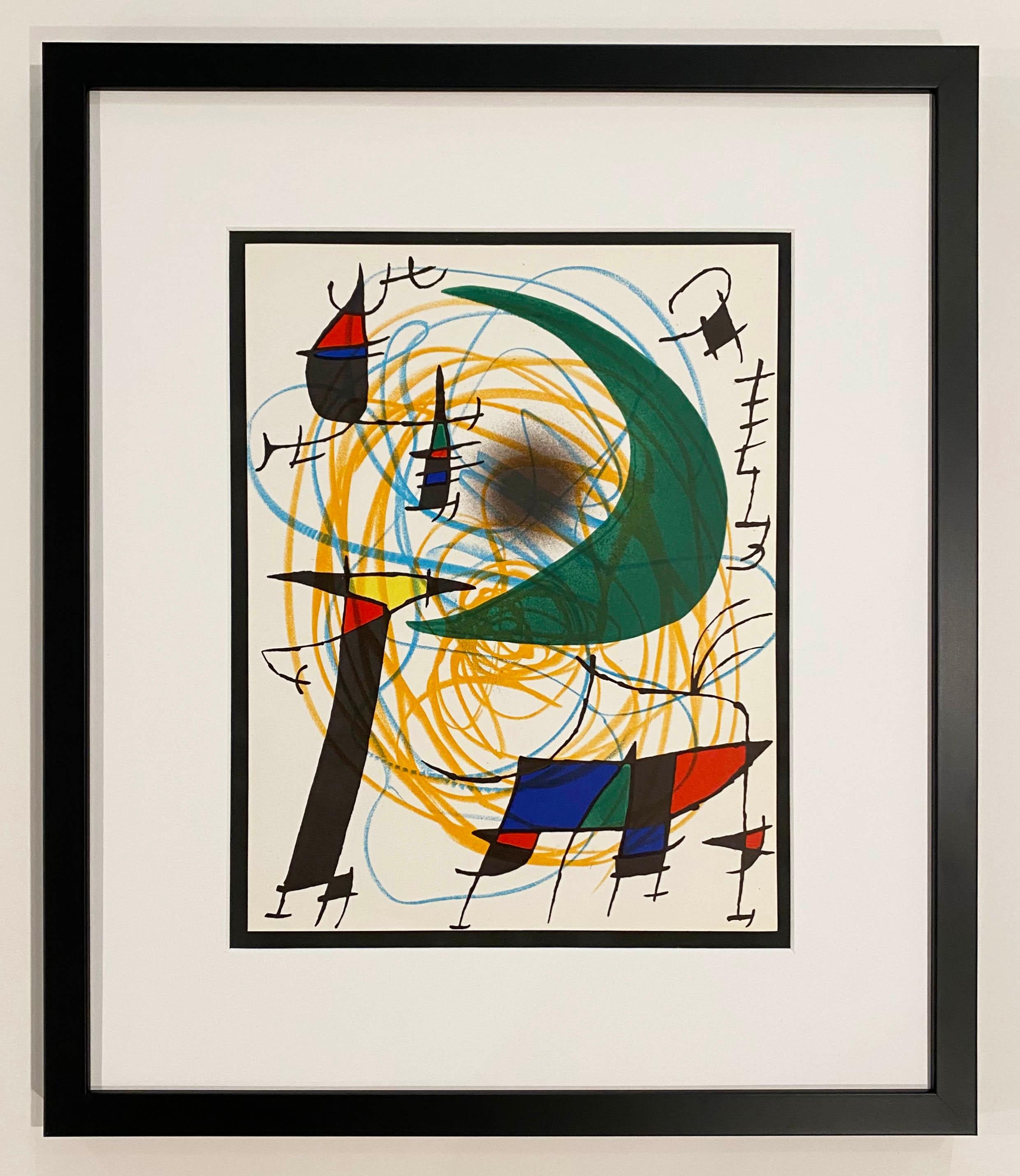 Joan Miró Abstract Print - Miro Lithographe I Plate V
