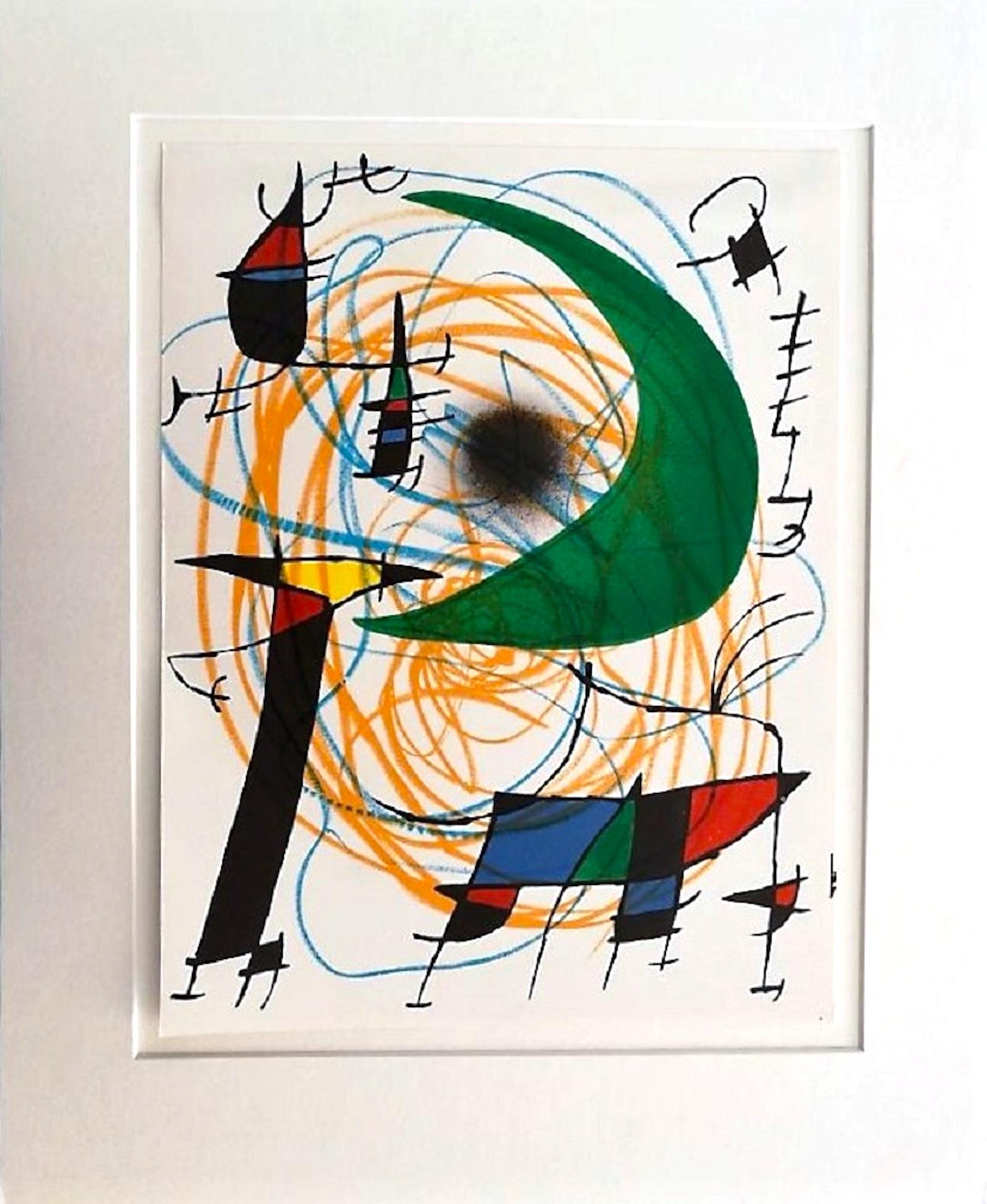 Joan Miró Abstract Print - Mirò Lithographe I - Plate V