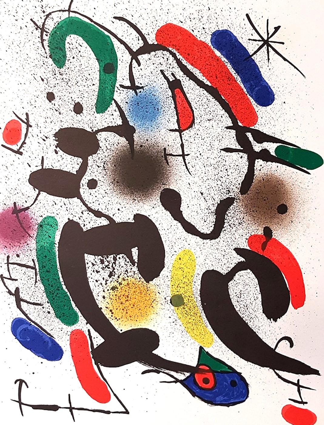  Mirò Lithographe I - Plate VI - Original Lithograph by Joan Mirò - 1972 - Print by Joan Miró