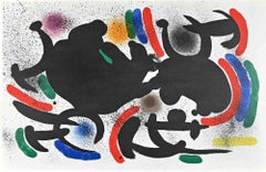 Joan Miró - Miró Lithographe I - Plate VII - Lithograph by J. Mirò - 1972 Miró Lithographe I - Plate VII - Lithograph by J. Mirò - 1972