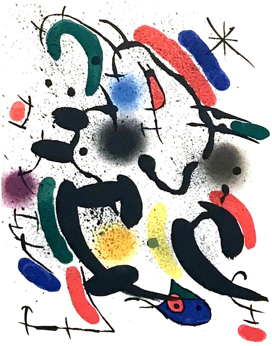Joan Miró Abstract Print - Miro Lithographe I, Plate VIII