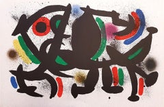 Miró Lithographe I - Plate VIII - Original Lithograph by J. Mirò - 1972