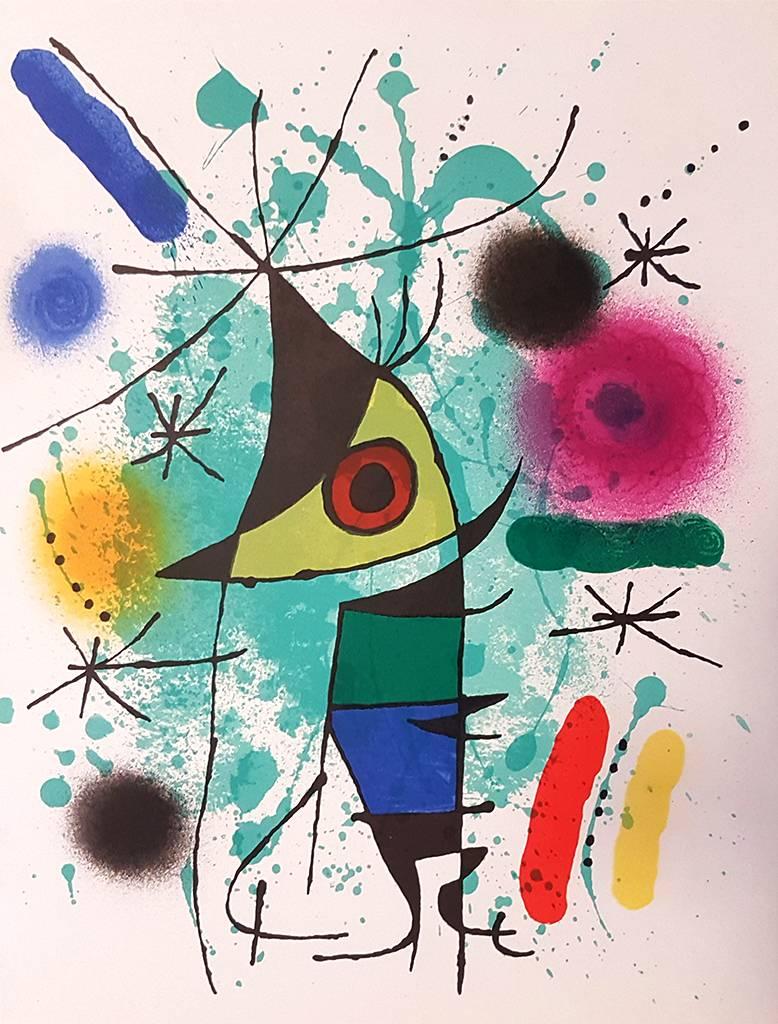 Joan Miró Abstract Print – Mirò Lithographe I - Platte XI - 1972