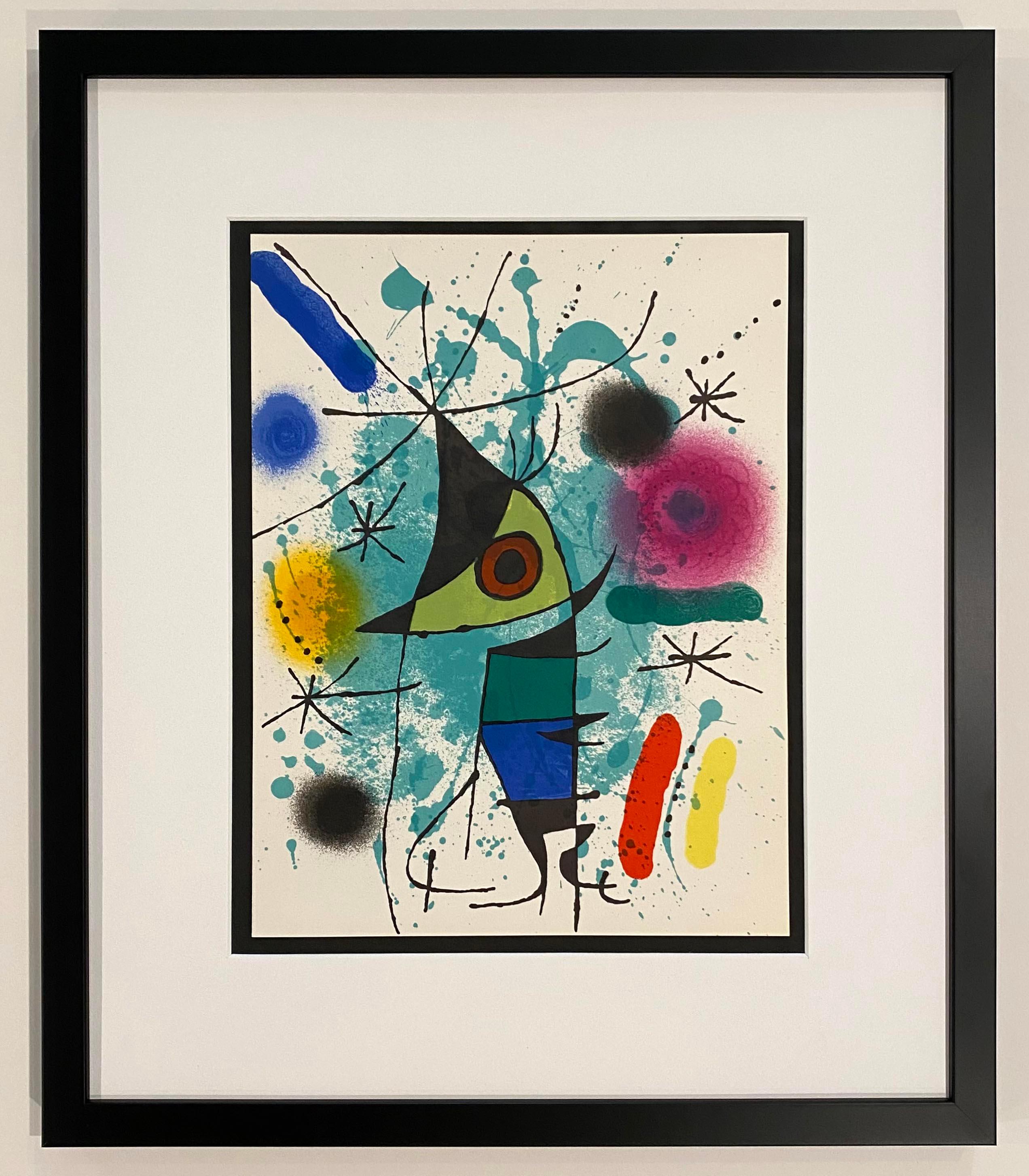 Joan Miró Abstract Print - Miro Lithographe I Plate XI