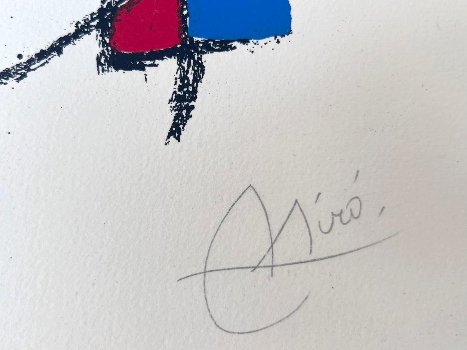 Miró Litografía II plancha 12 en venta 1
